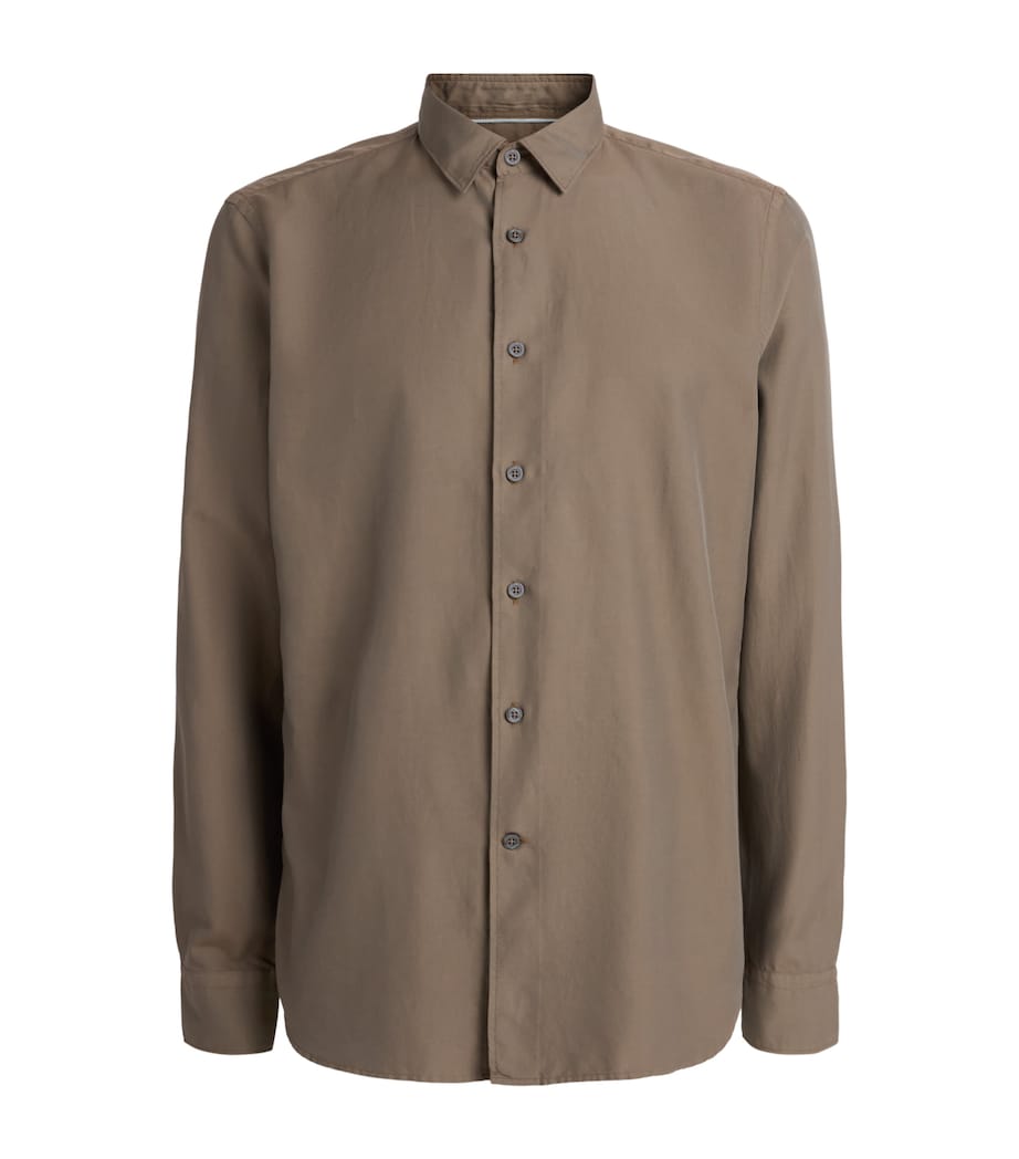 Canali Mens Cotton-Silk Shirt Image 1