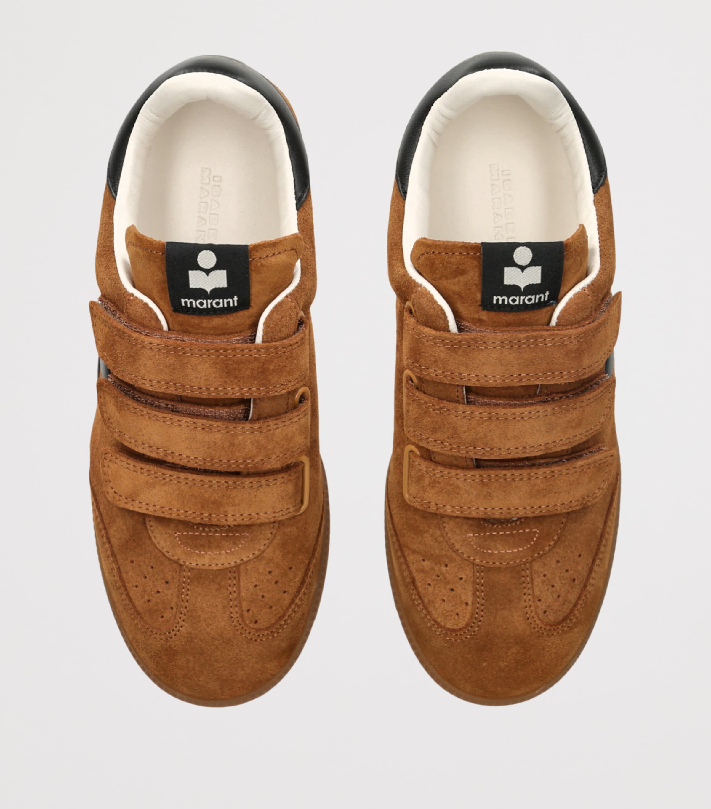 Isabel Marant Suede Beth Sneakers Camel/comb Image 3