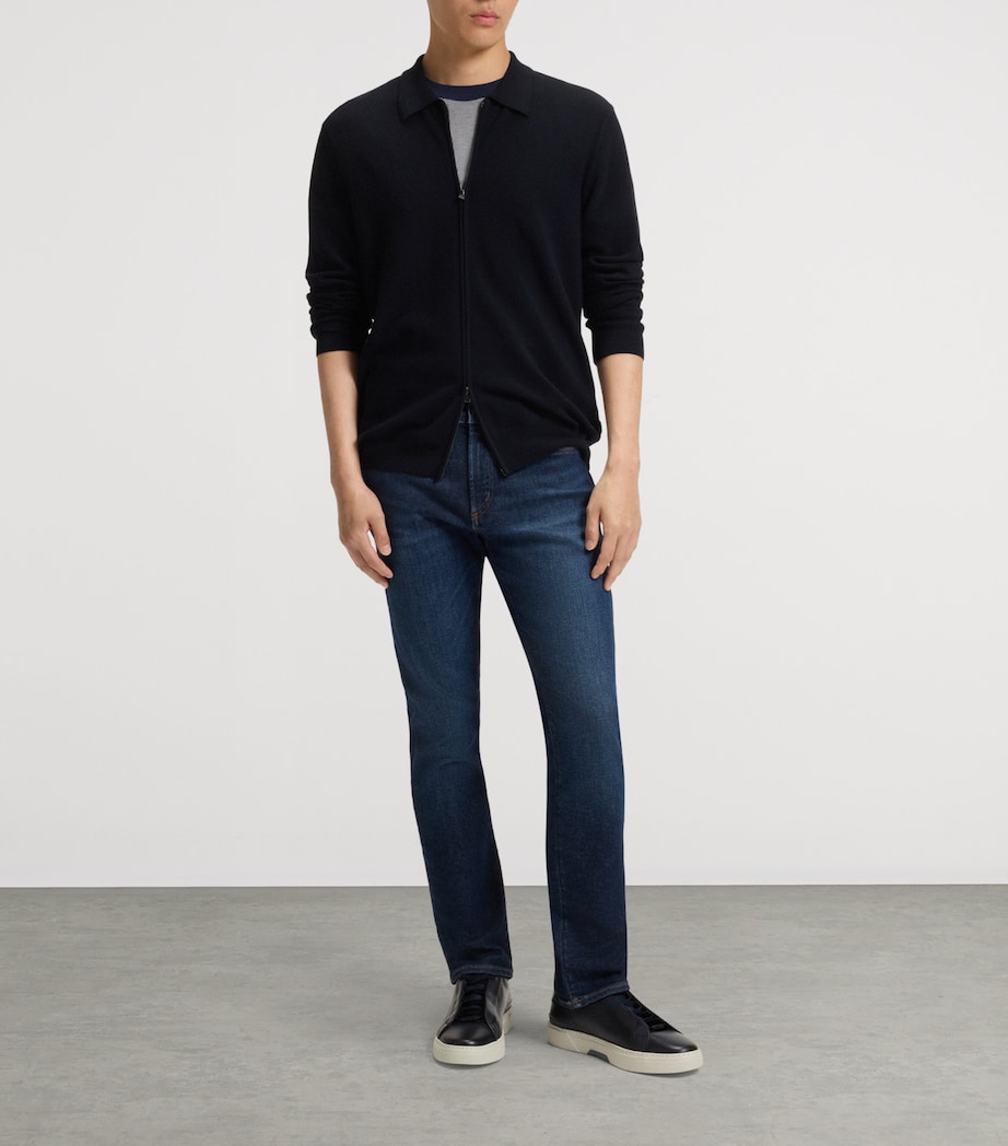 Virgin Wool Zip Cardigan 404 Image 4