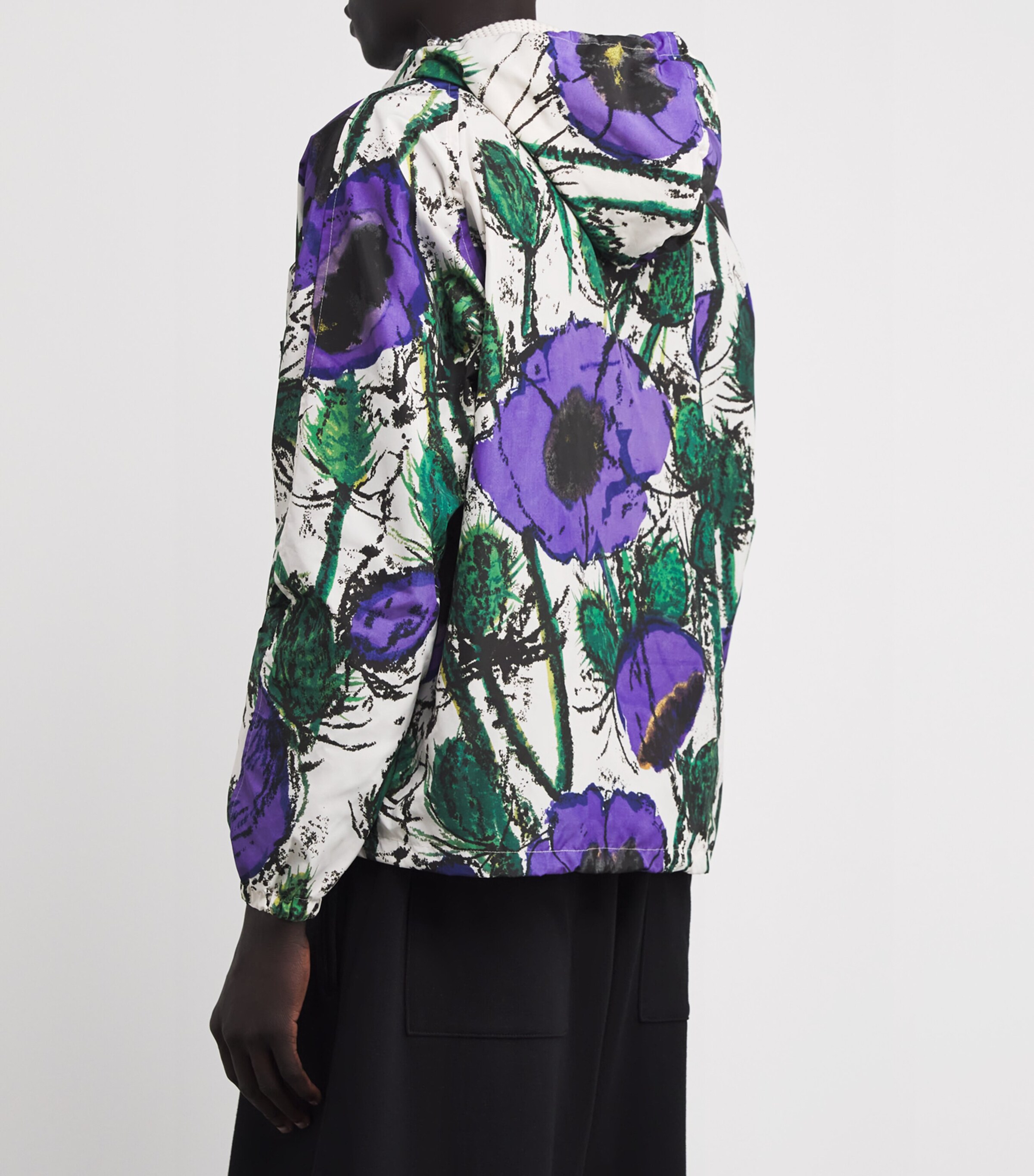 Wales Bonner Mens Bloom Anorak Jacket Poppy Purple Image 3