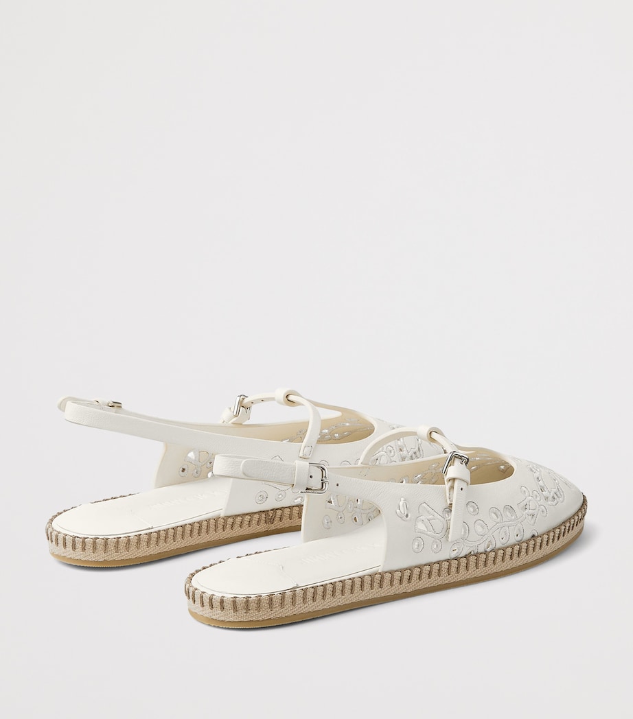 Aimee Leather Slingback Sandals LATTE Image 4