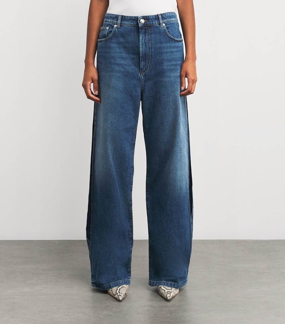 Gastone Wide-Leg Jeans 005 MIDNIGHT BLUE Image 3