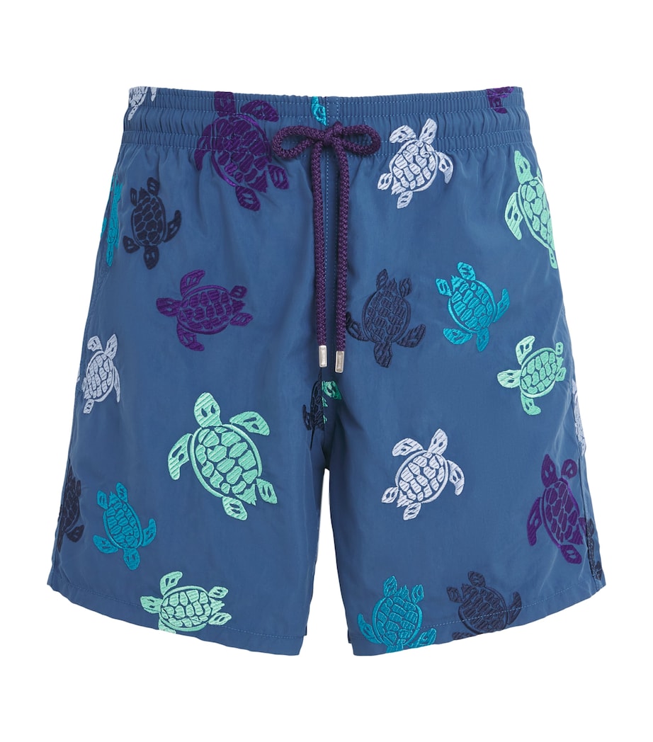 Vilebrequin Mens Embroidered Turtle Swim Shorts Evening Image 1