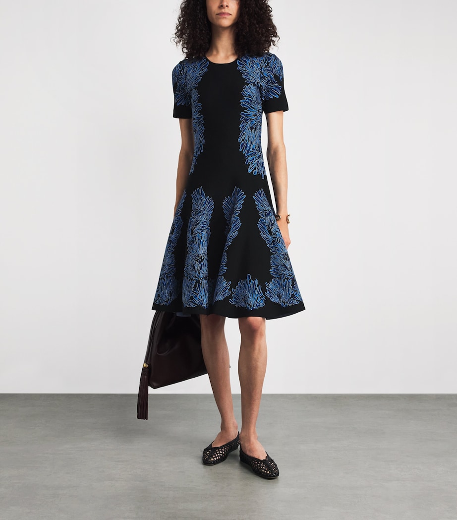 Ulla Johnson Womens Knitted Sofie Mini Dress Ocean Image 2