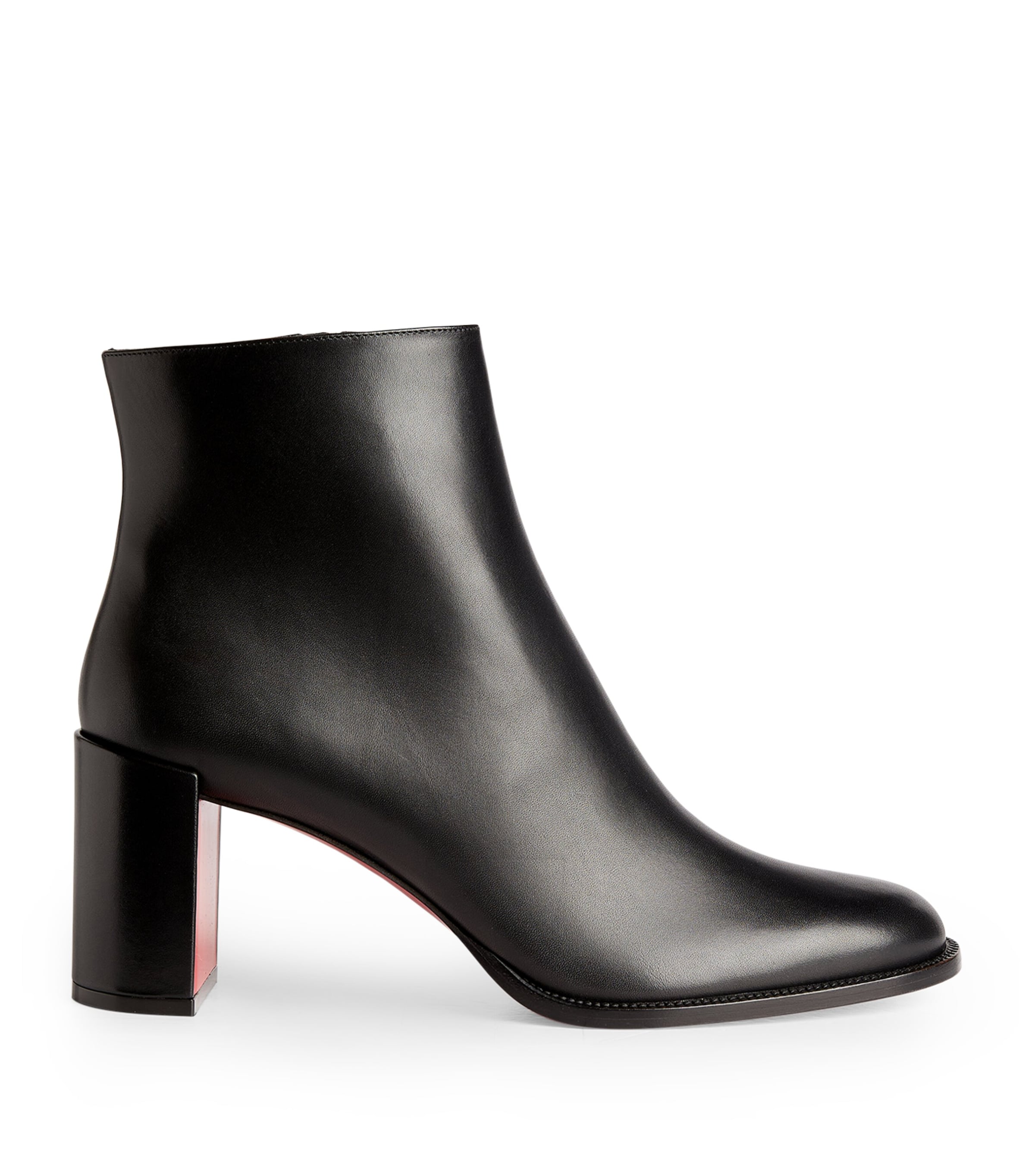 Christian Louboutin Adoxa 70 Leather Ankle Boots In Black