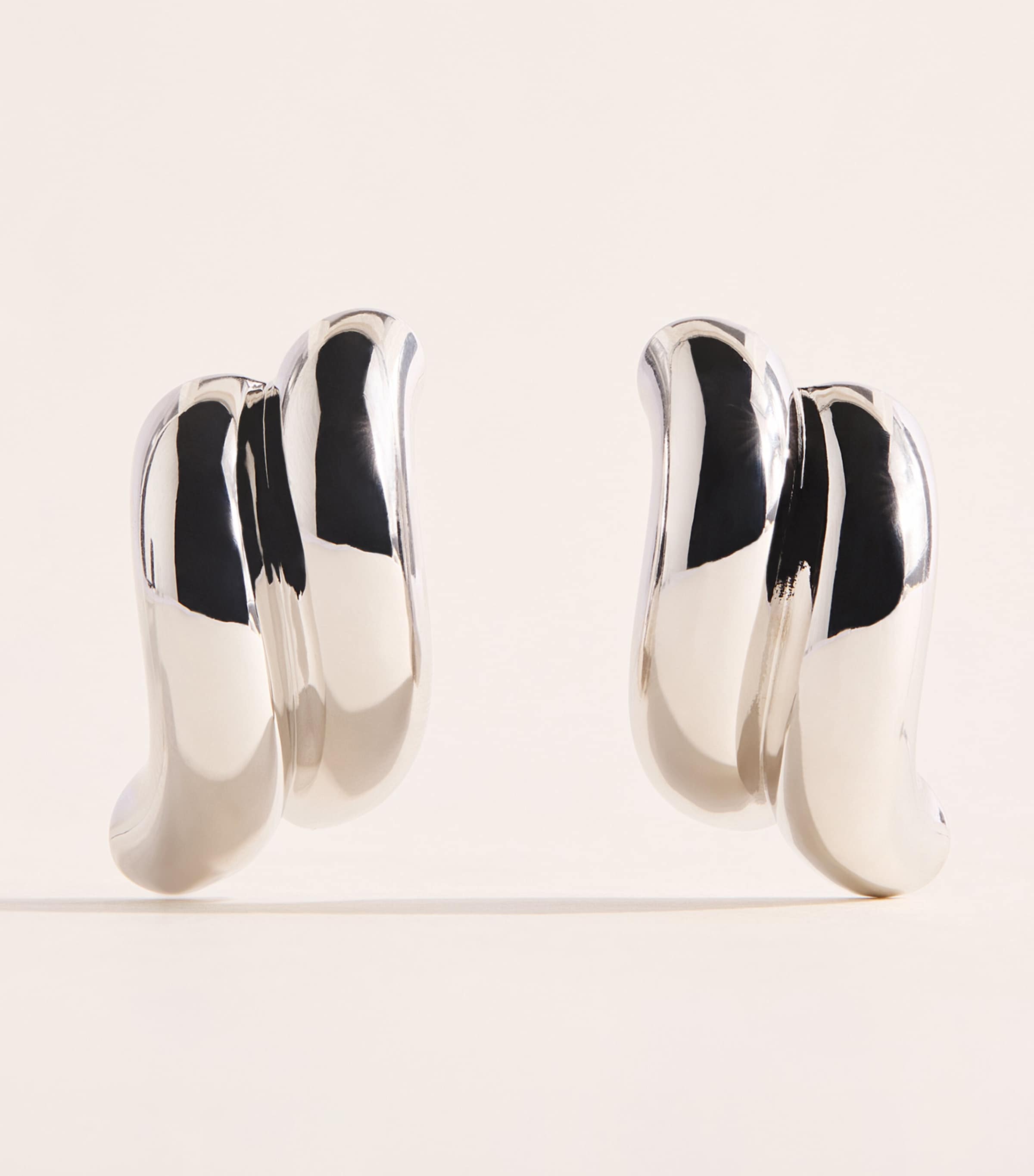Eddie Borgo Silver-Plated Torsade Stud Earrings Silver Image 1