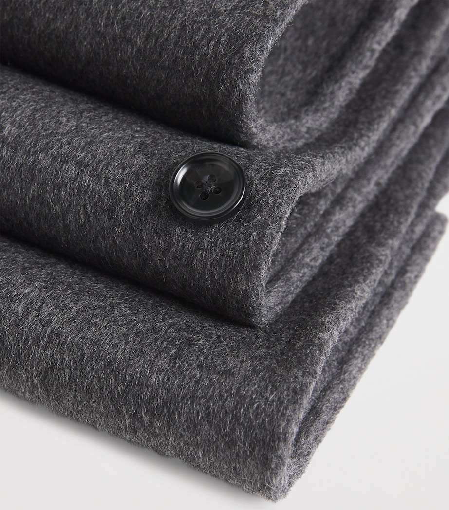 Wool-Cashmere Micha Scarf DARK GREY Image 4