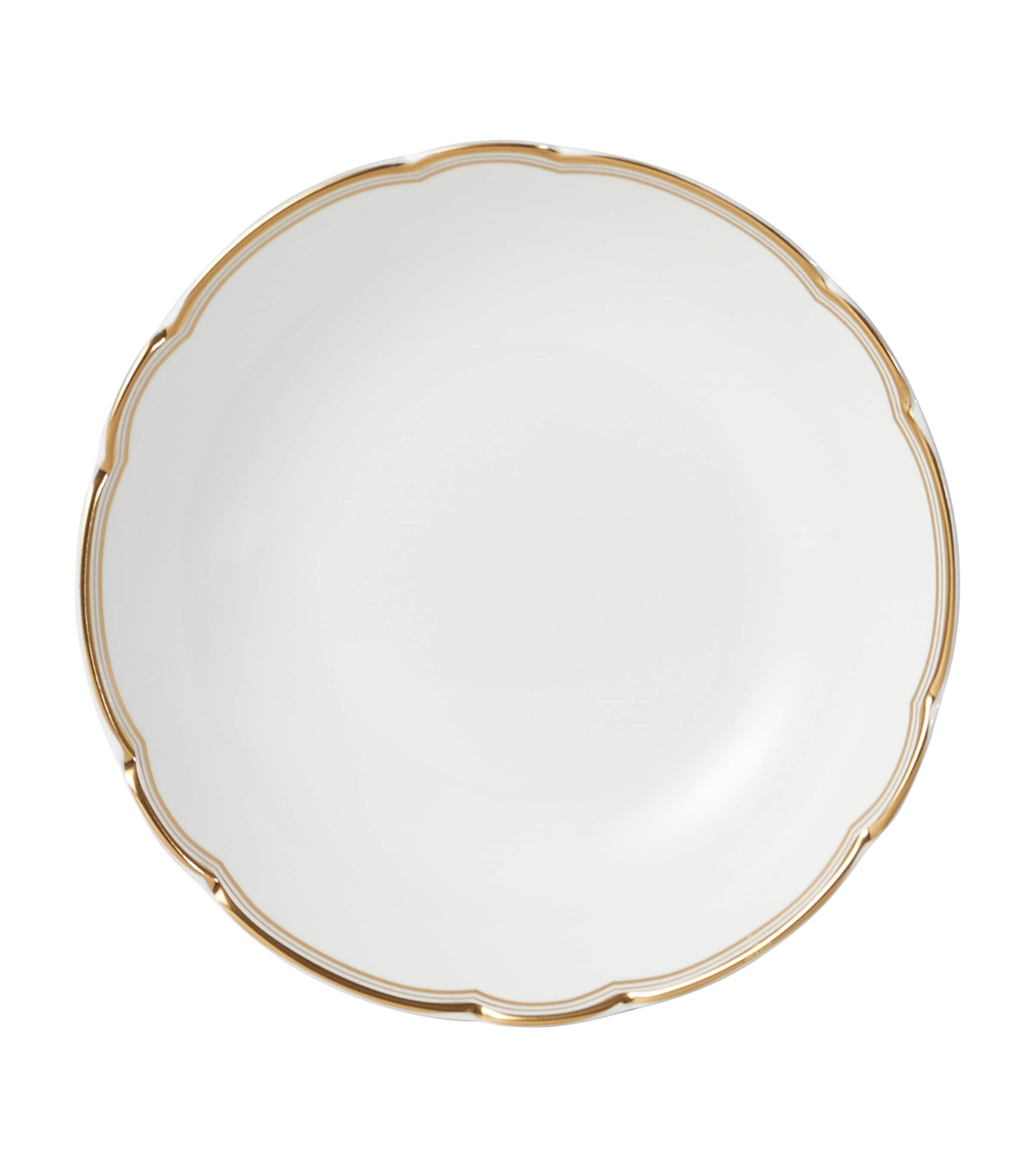 Bernardaud Porcelain Pompadour Soup Bowl (19cm) Or Image 1