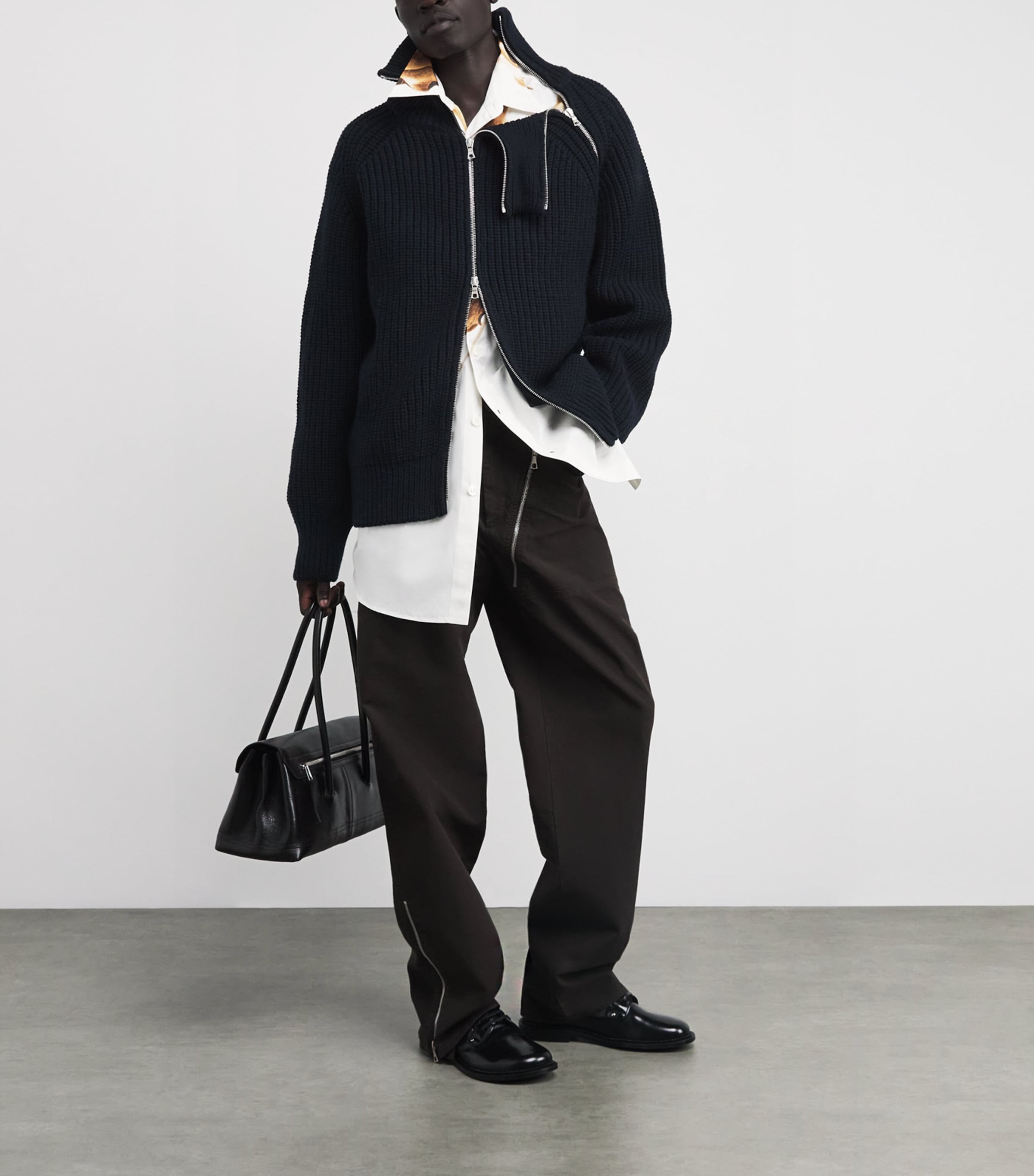トップス DRIES VAN NOTEN 24aw zipped sweater 252-011235-2707-606_1.jpg?crop