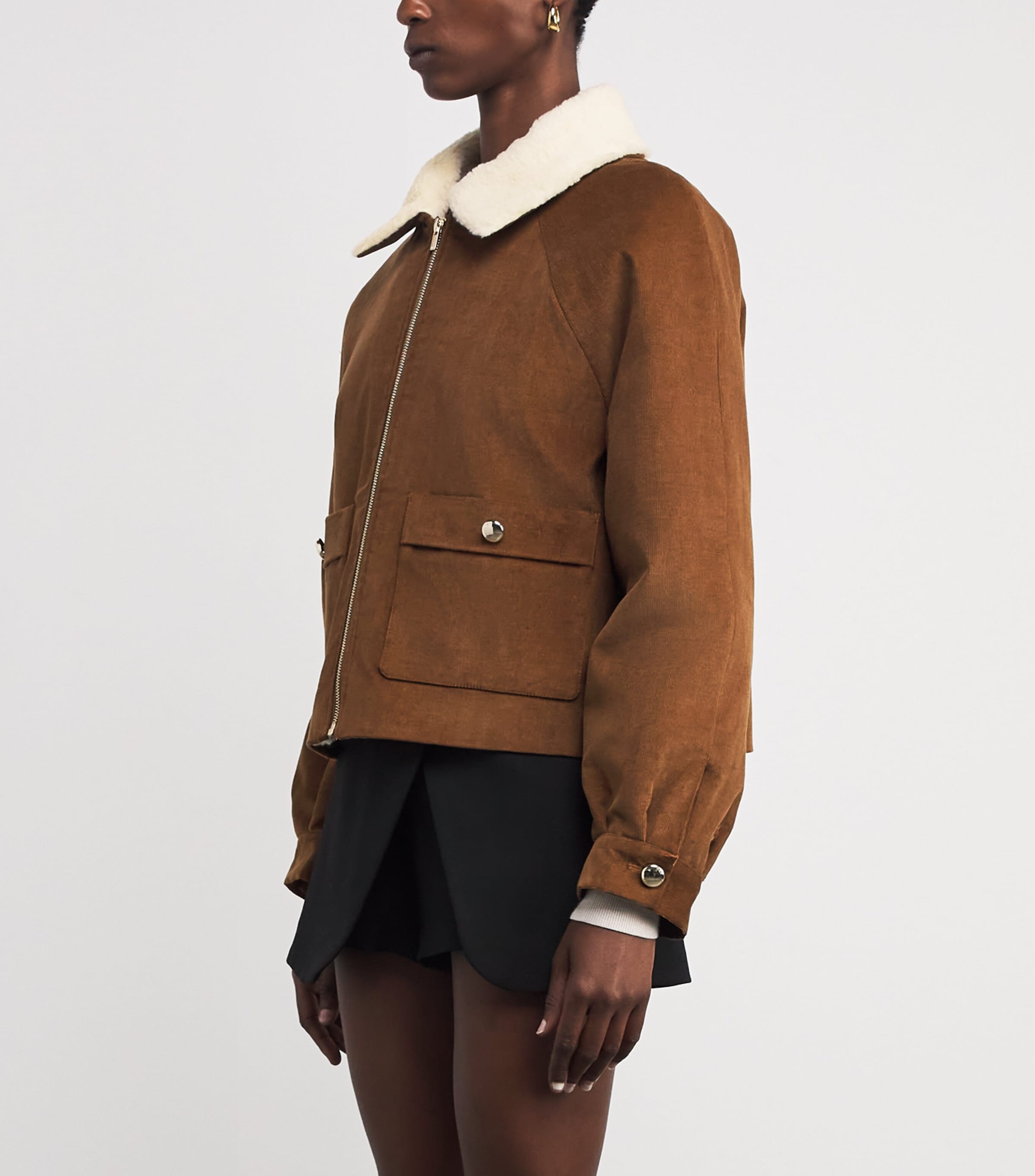 Cotton-Blend Corduroy Jacket CAMEL Image 3