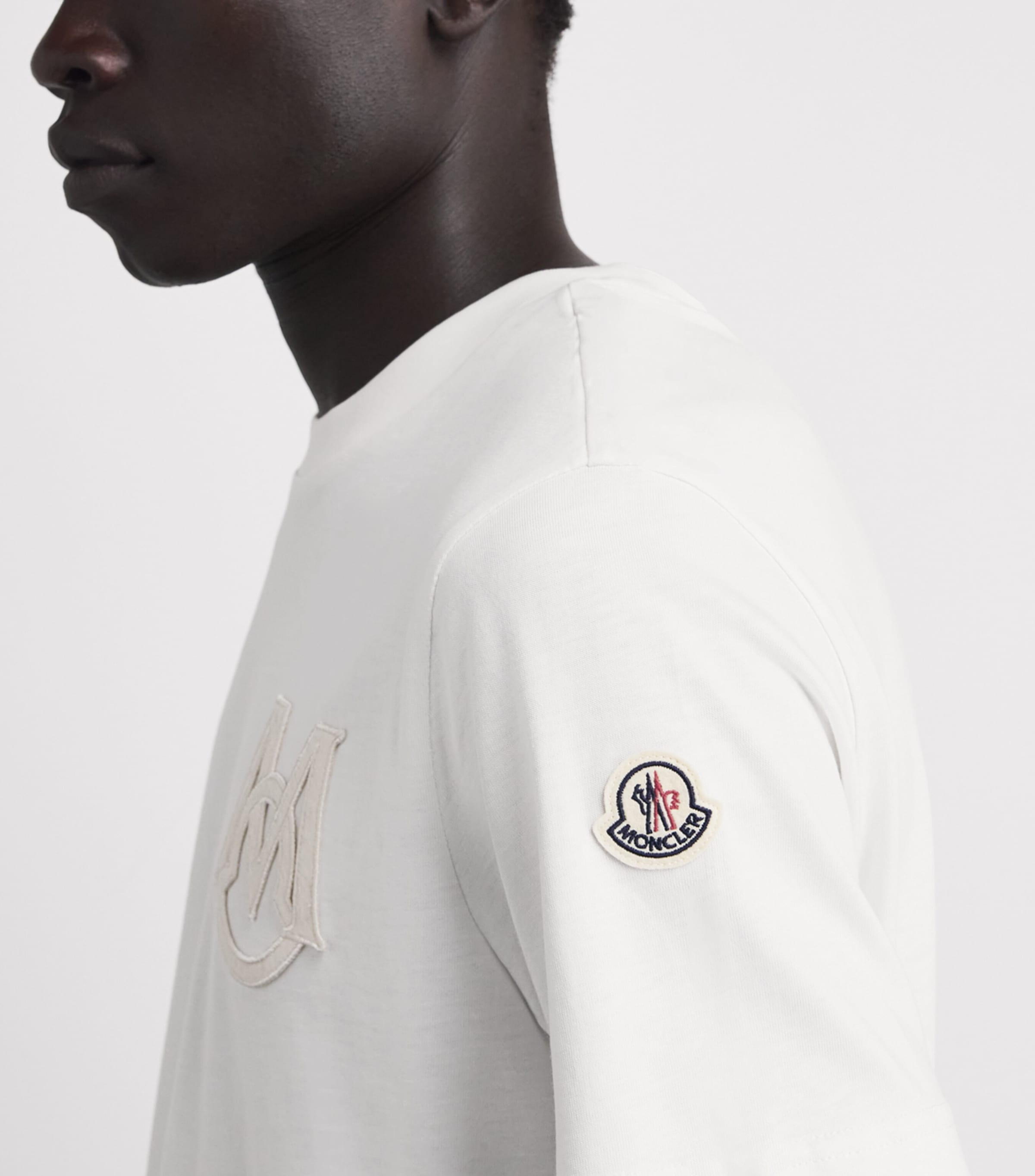 Moncler Mens Cotton Logo T-Shirt Image 3