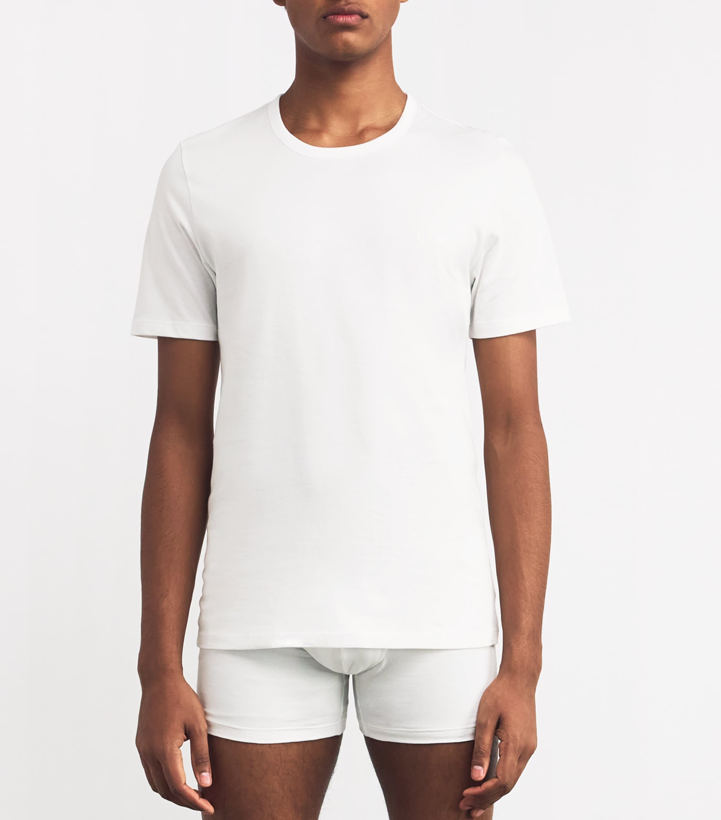 Cotton Logo T-Shirt (Pack of 3) 100-WHITE Image 2