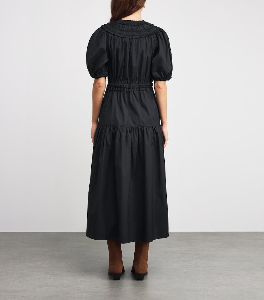 Cotton Othella Midi Dress NOIR Image 3
