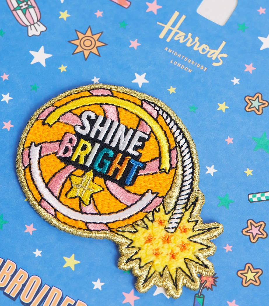 Harrods Pop Rocket Iron-On Embroidered Patch Image 3