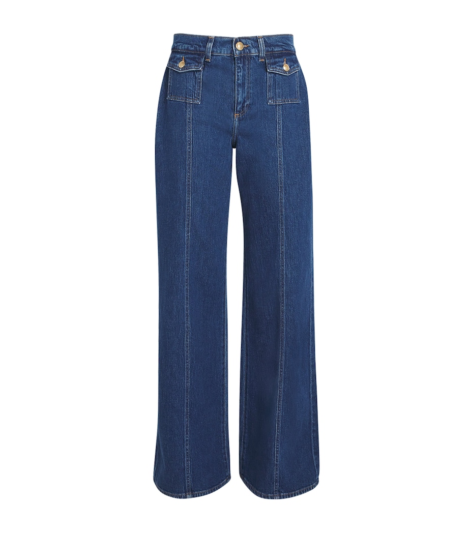 Patched-Pocket Lotta Flared Jeans U71BH Image 1