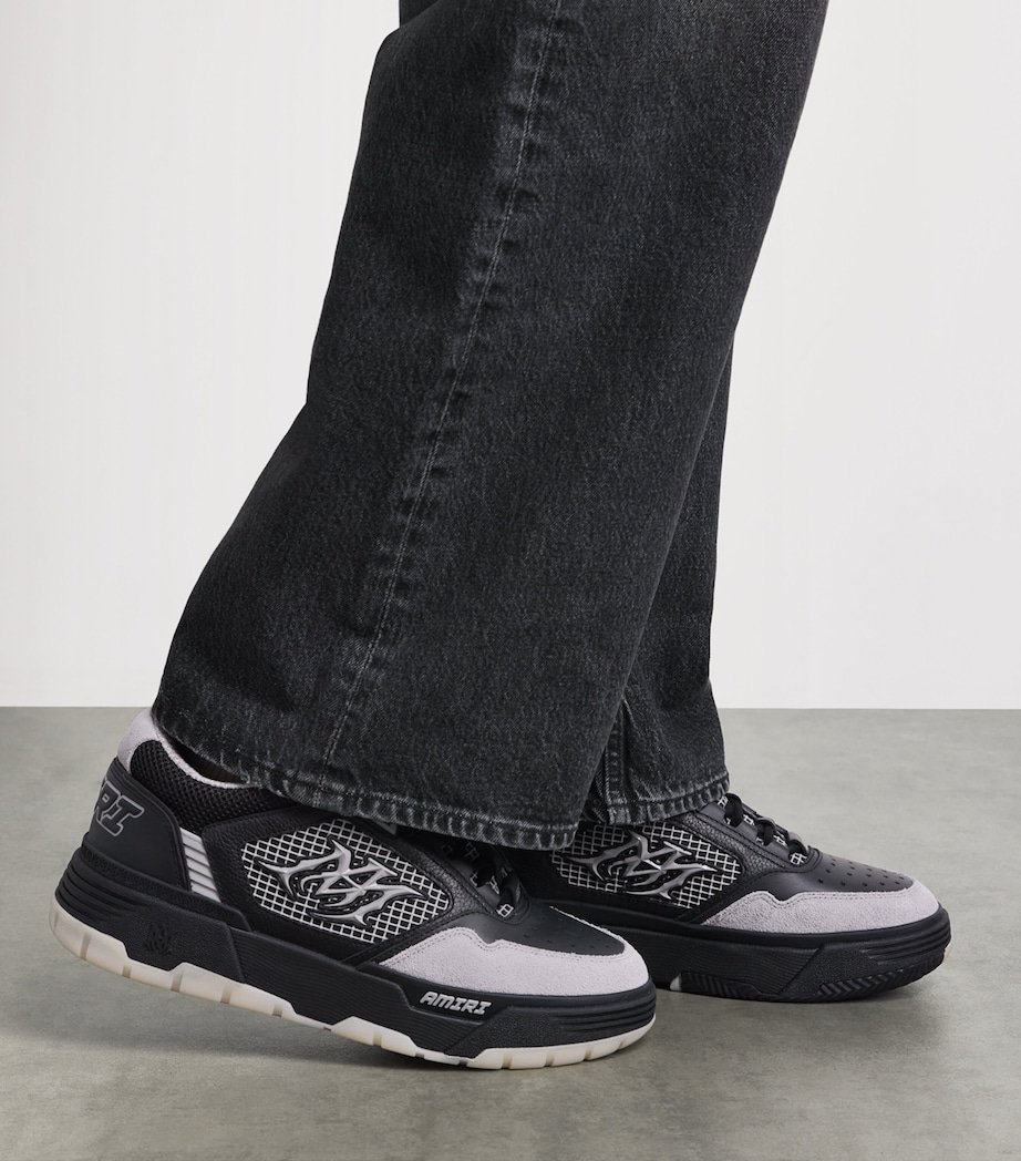 AMIRI Leather MA-94 Sneakers Black Grey Image 2