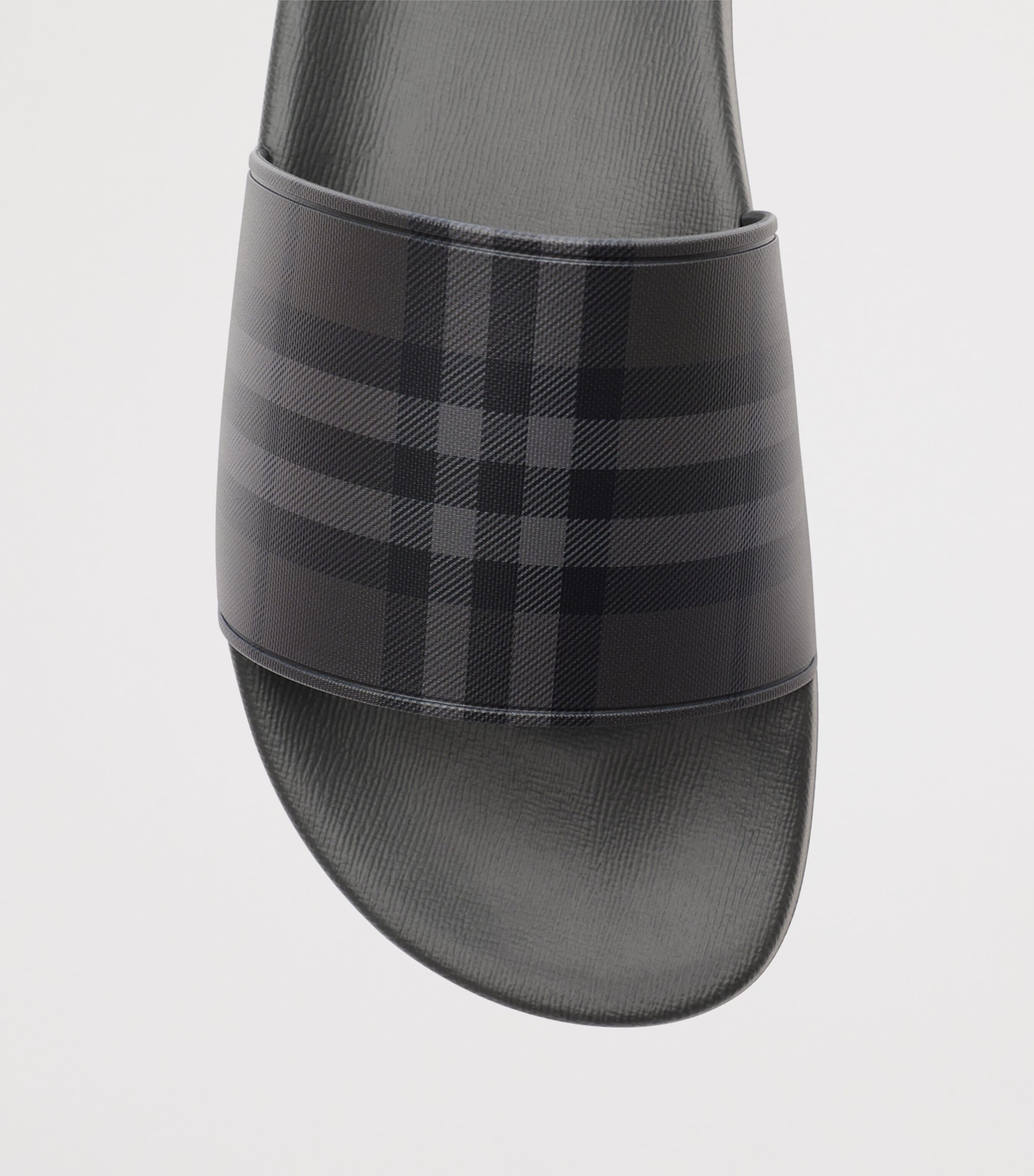 Burberry Check Slides Iron Grey Ip Check Image 6