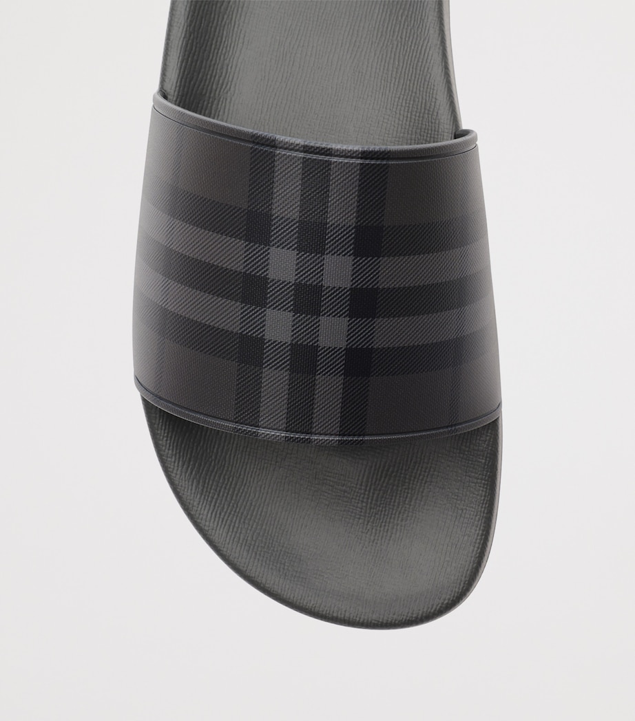 Burberry Check Slides Iron Grey Ip Check Image 6