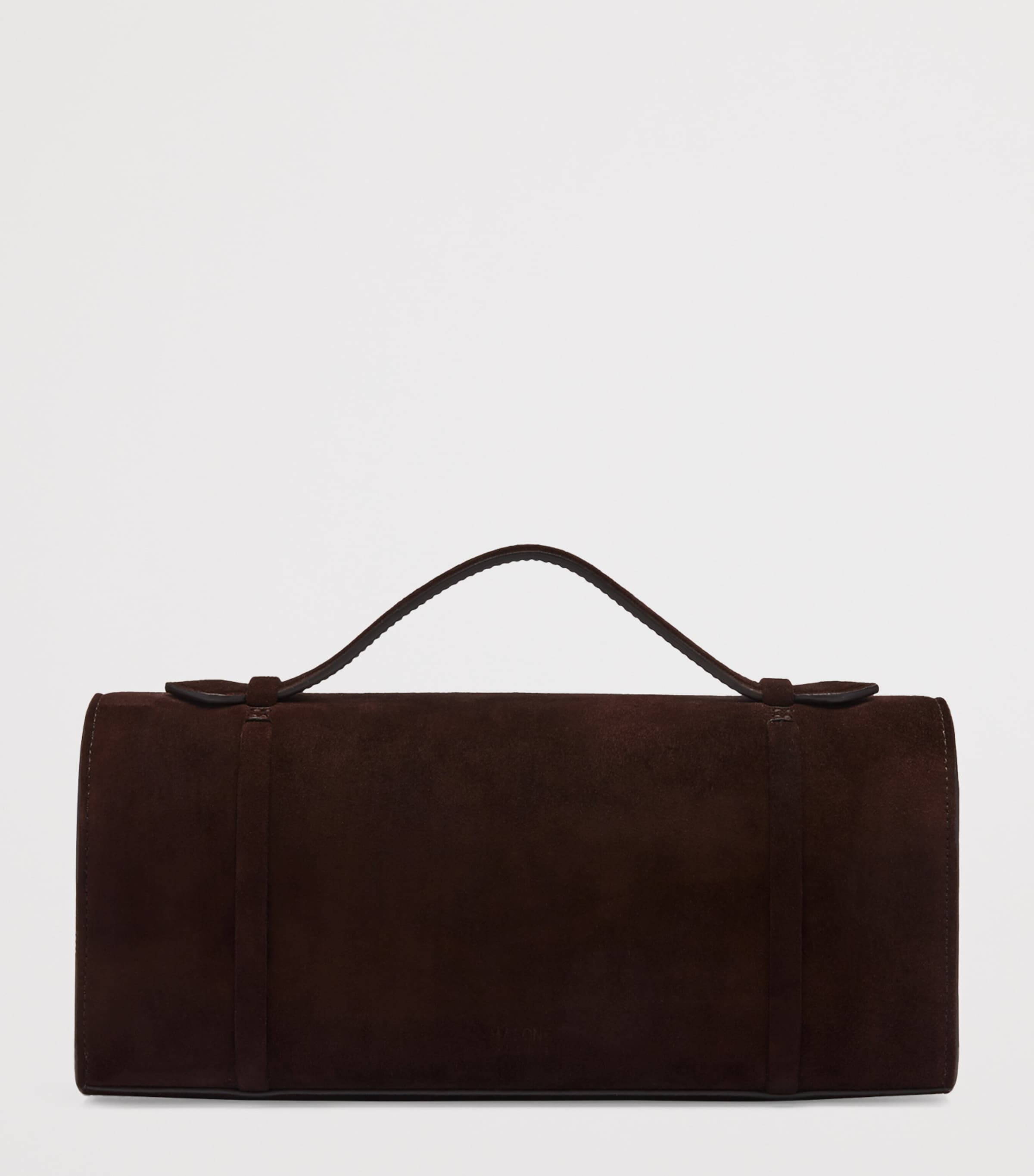 Suede May Clutch Bag EBONY Image 3