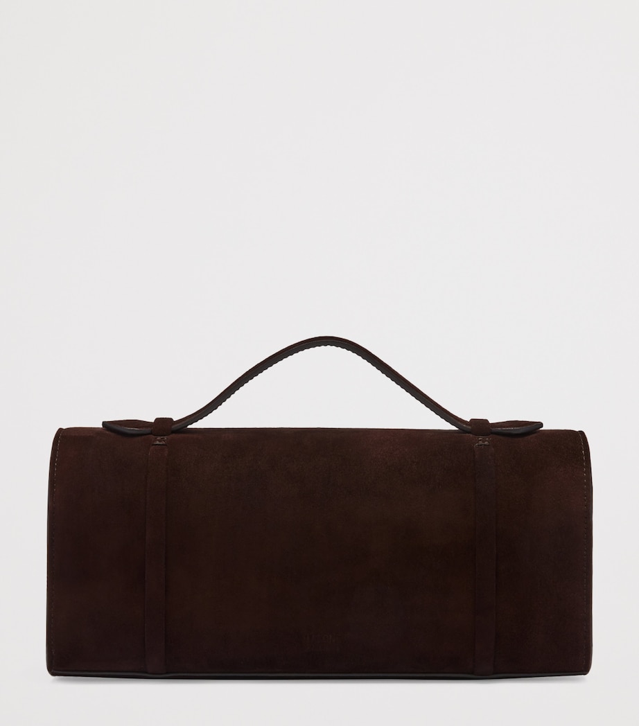 Suede May Clutch Bag EBONY Image 3