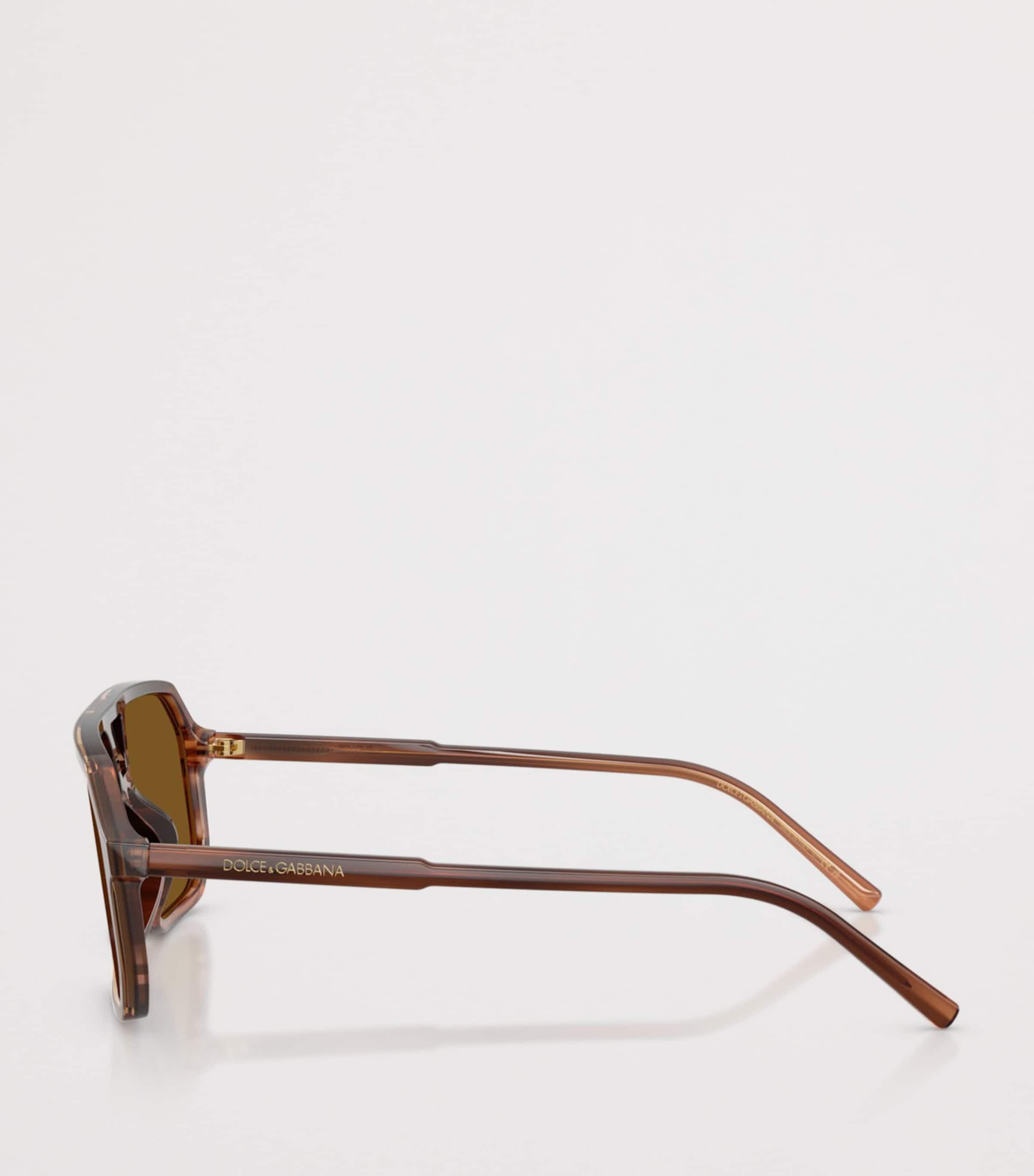 Dolce&Gabbana Acetate DG4541 Pilot Sunglasses Brown Image 3