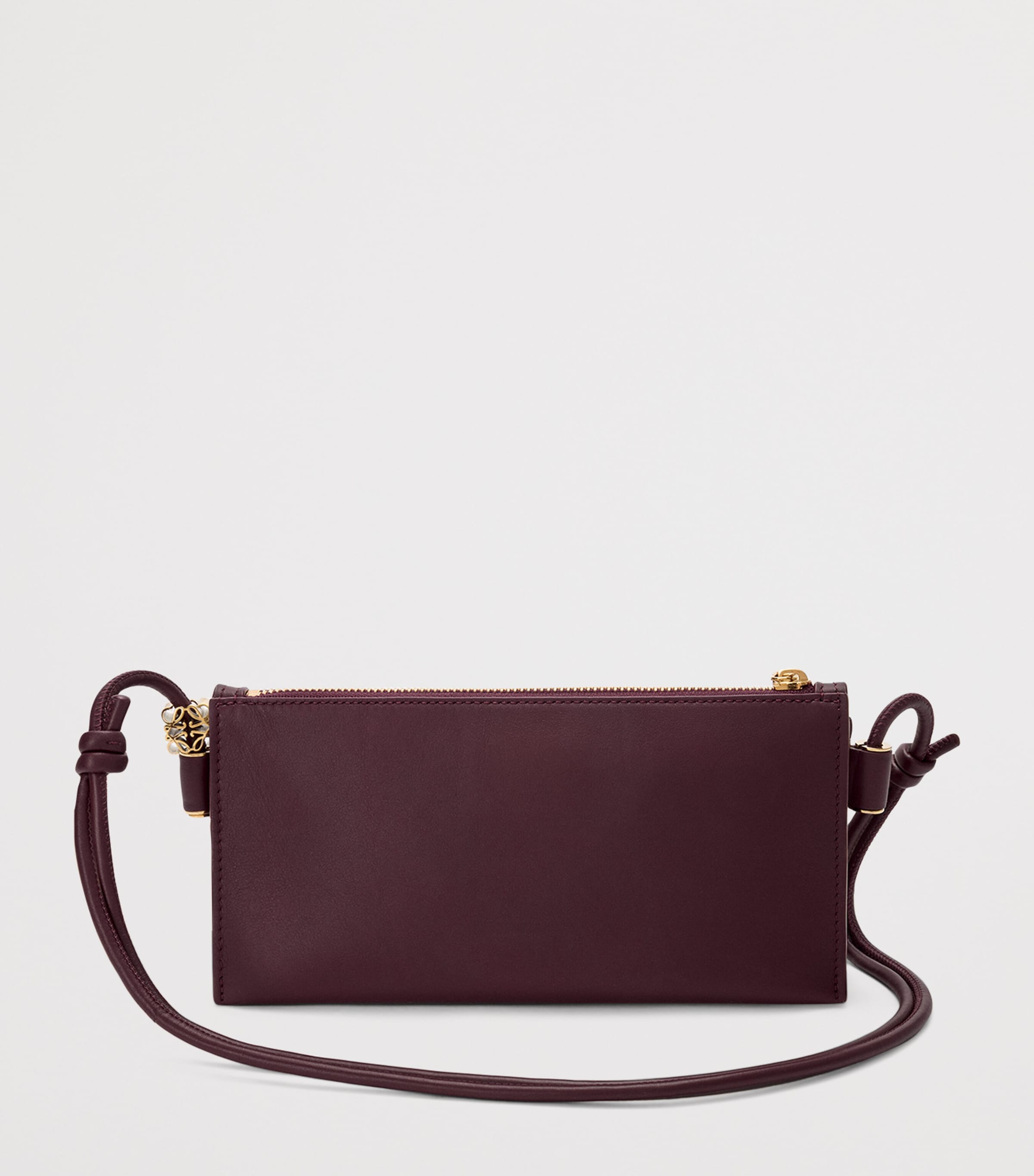 Leather Joya Pouch DARK BURGUNDY Image 4