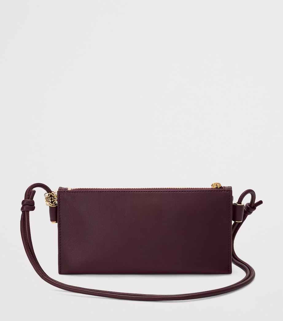 Leather Joya Pouch DARK BURGUNDY Image 4