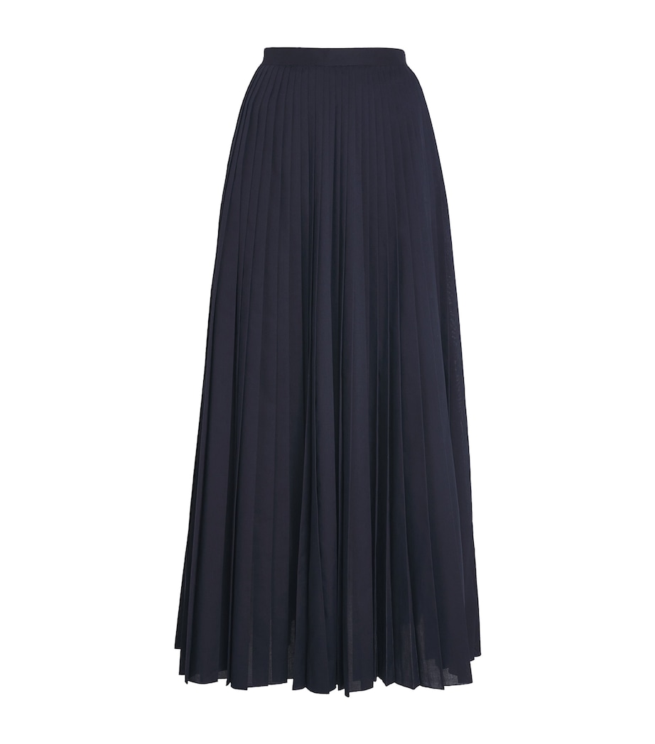 Fabiana Filippi Womens Pleated Maxi Skirt Blu Notte Image 1
