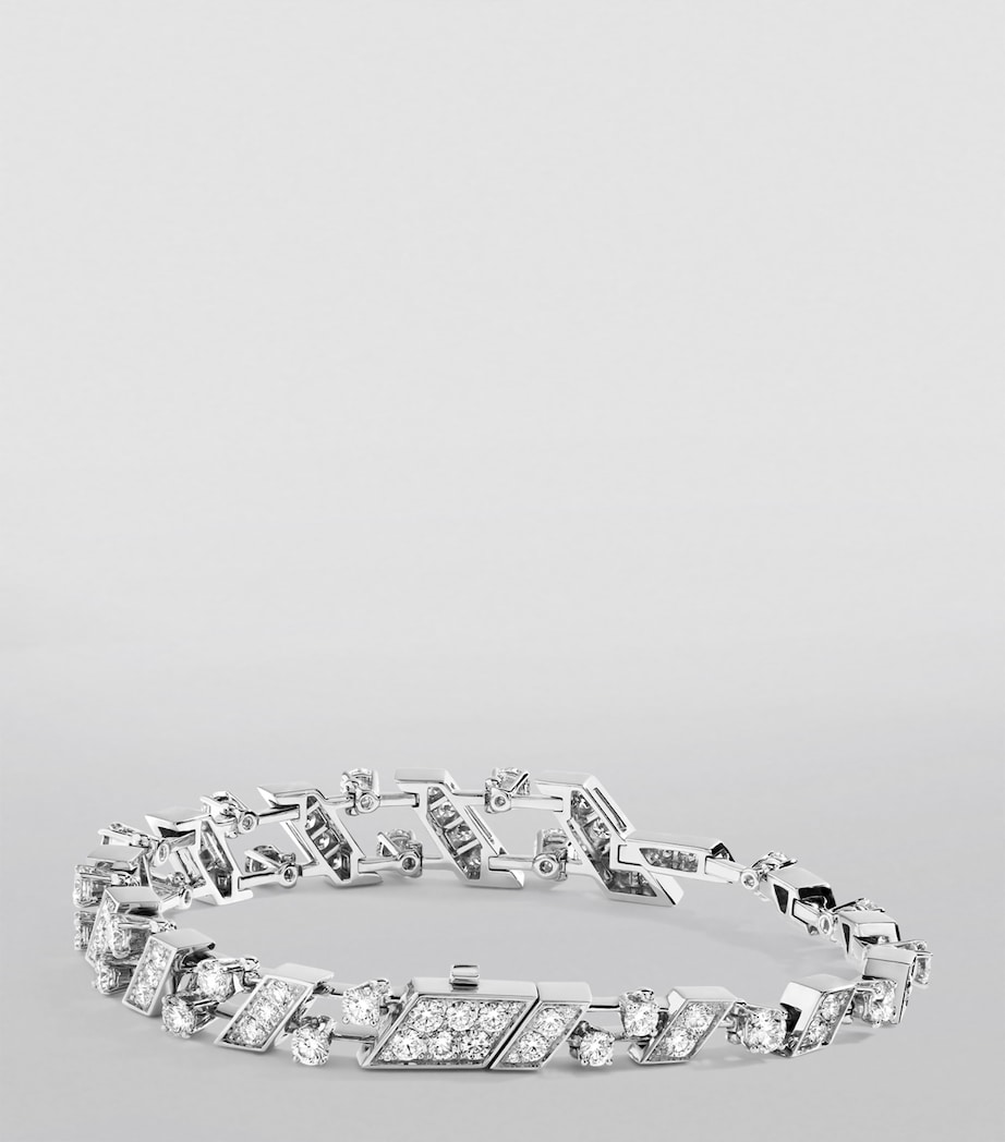White Gold and Diamond Fifth Avenue Bracelet WHITE GOLD Image 2