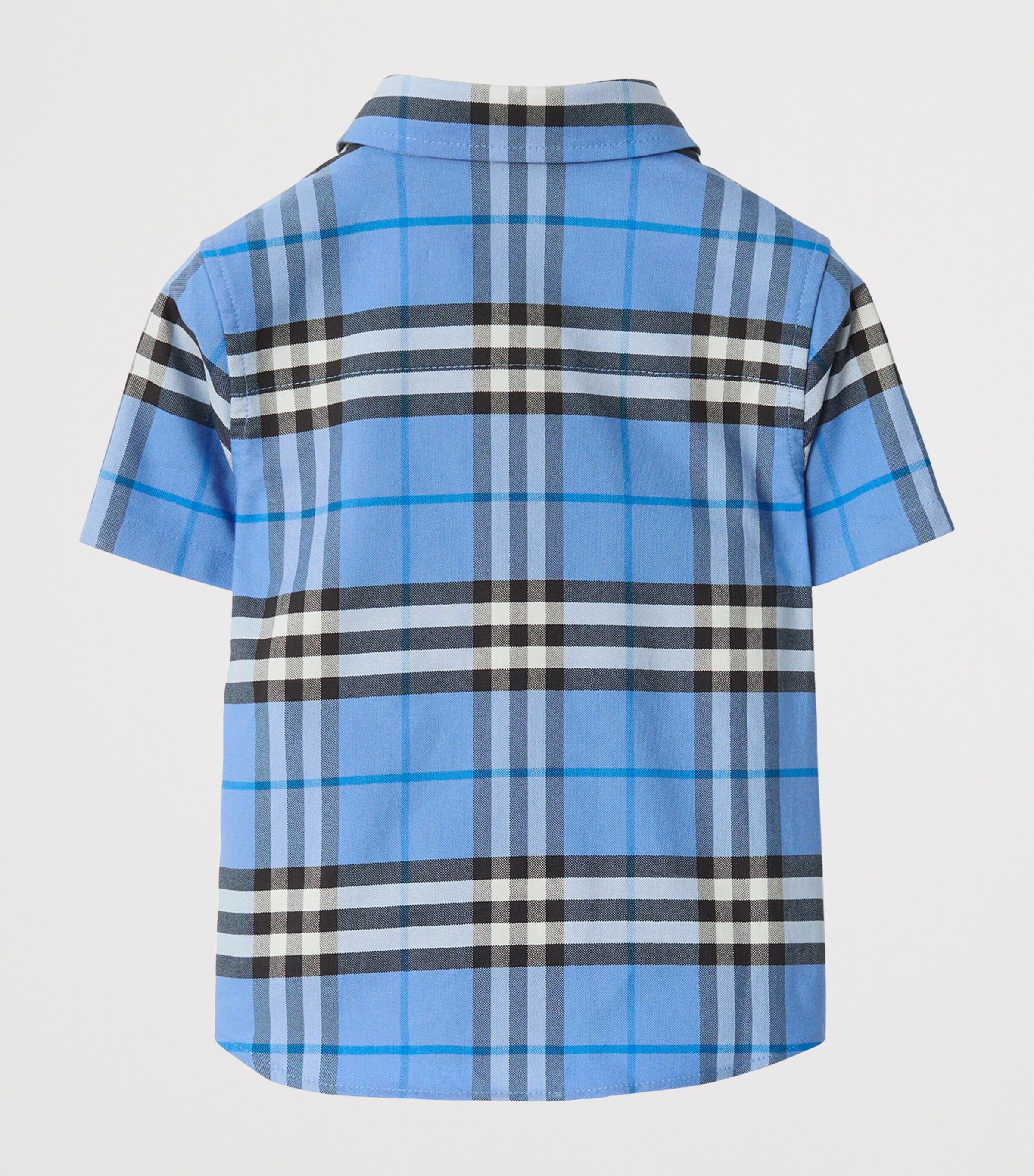 Cotton Check Oxford Shirt (6-36 Months) CORNFLOWER BLU IP CK Image 2
