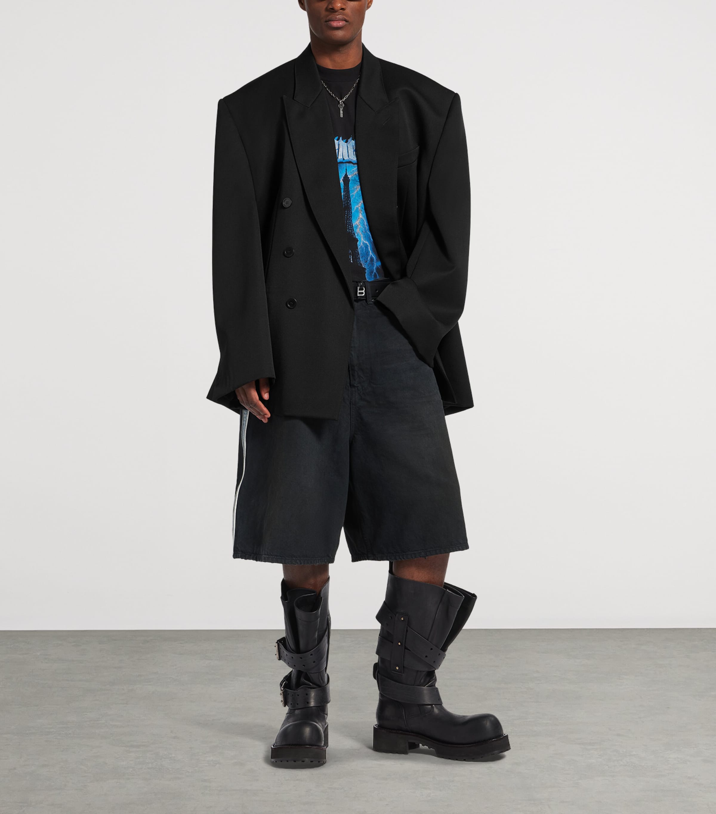 ジャケット・アウター BALENCIAGA Wool Oversized Blazer 2Size Balenciaga Black Wool Oversized Too Far Blazer | Harrods US