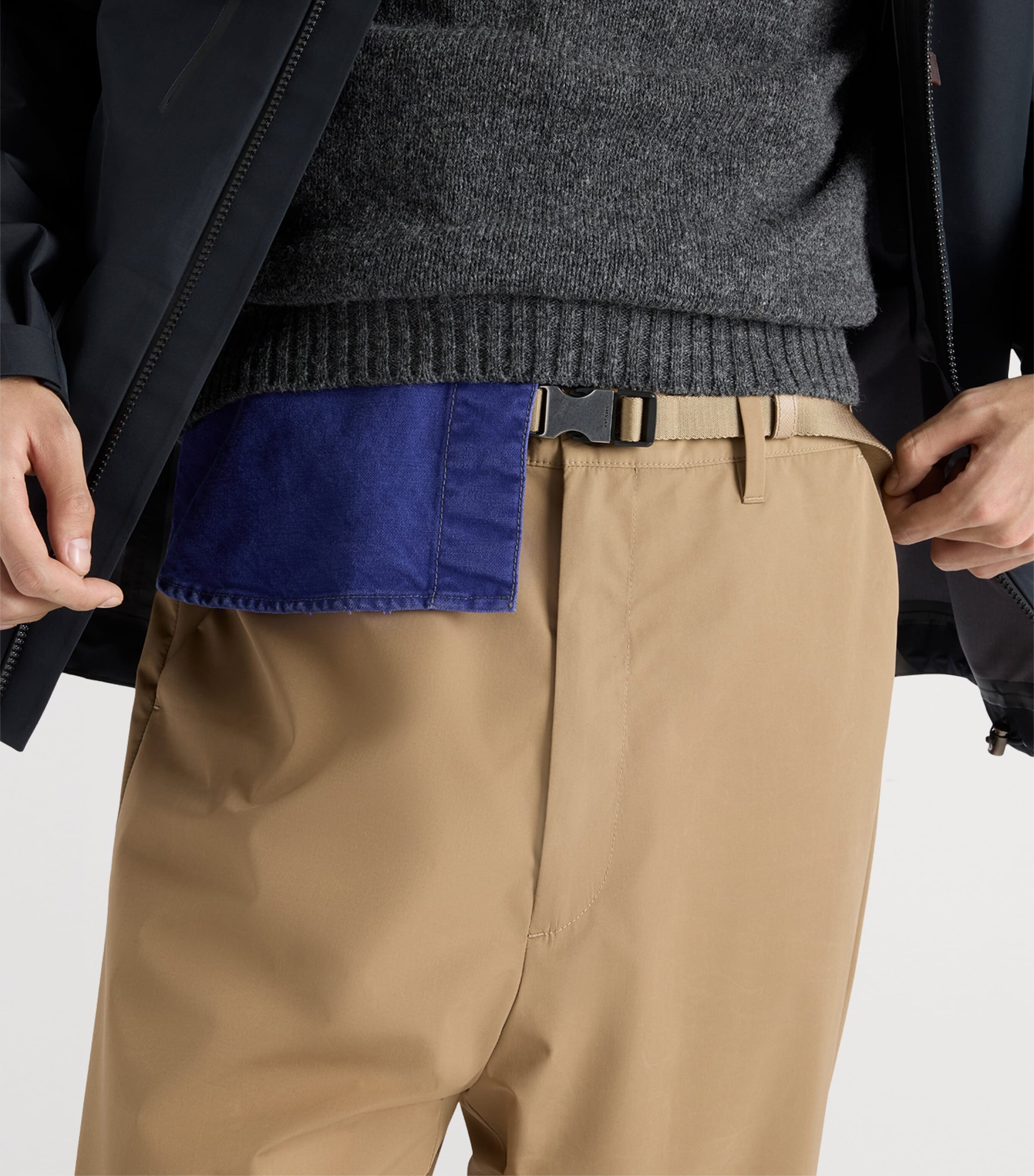 Technical Wide-Leg Trousers F0241 Image 3