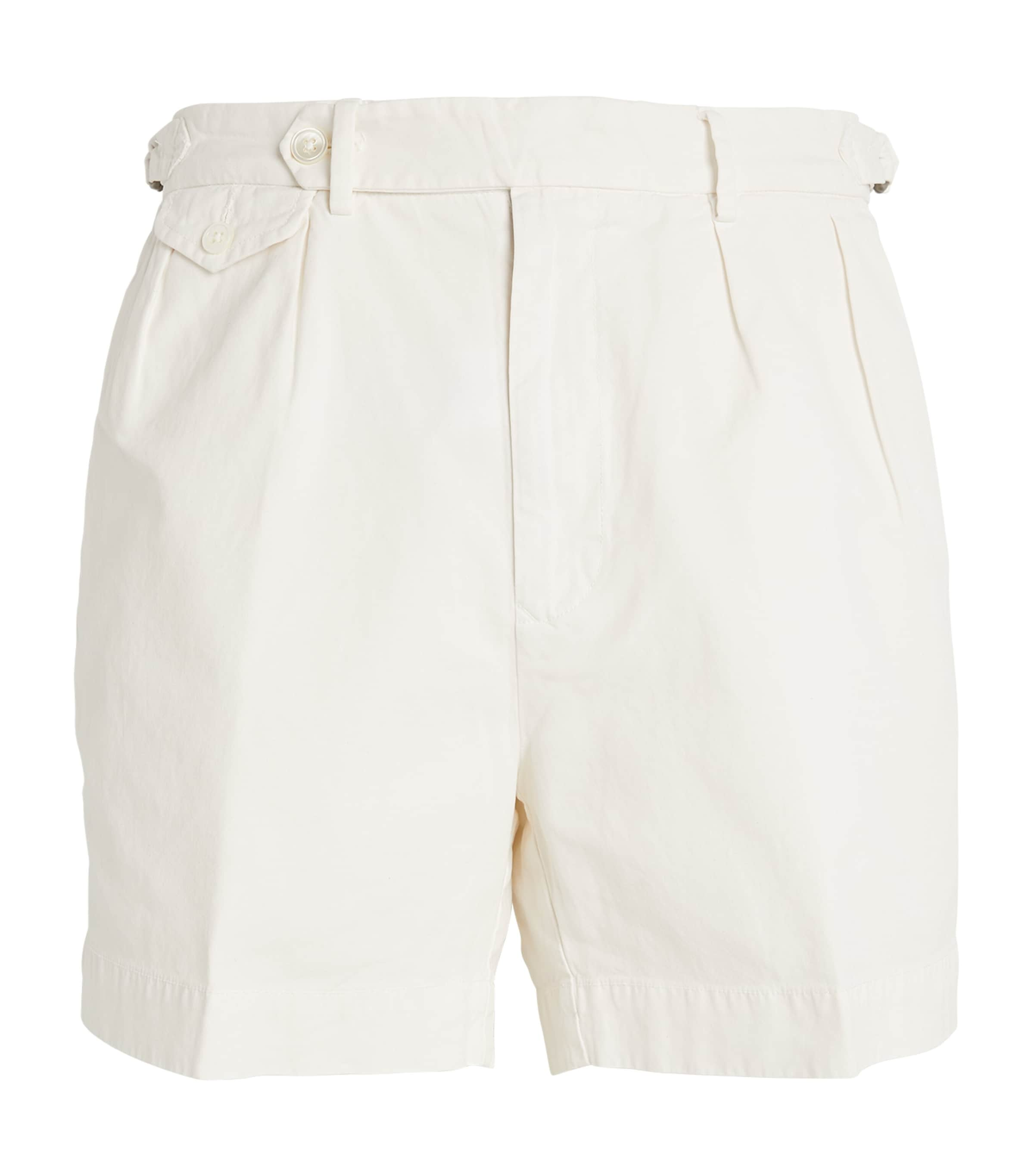 Polo Ralph Lauren Cotton Tailored Shorts In Neutral