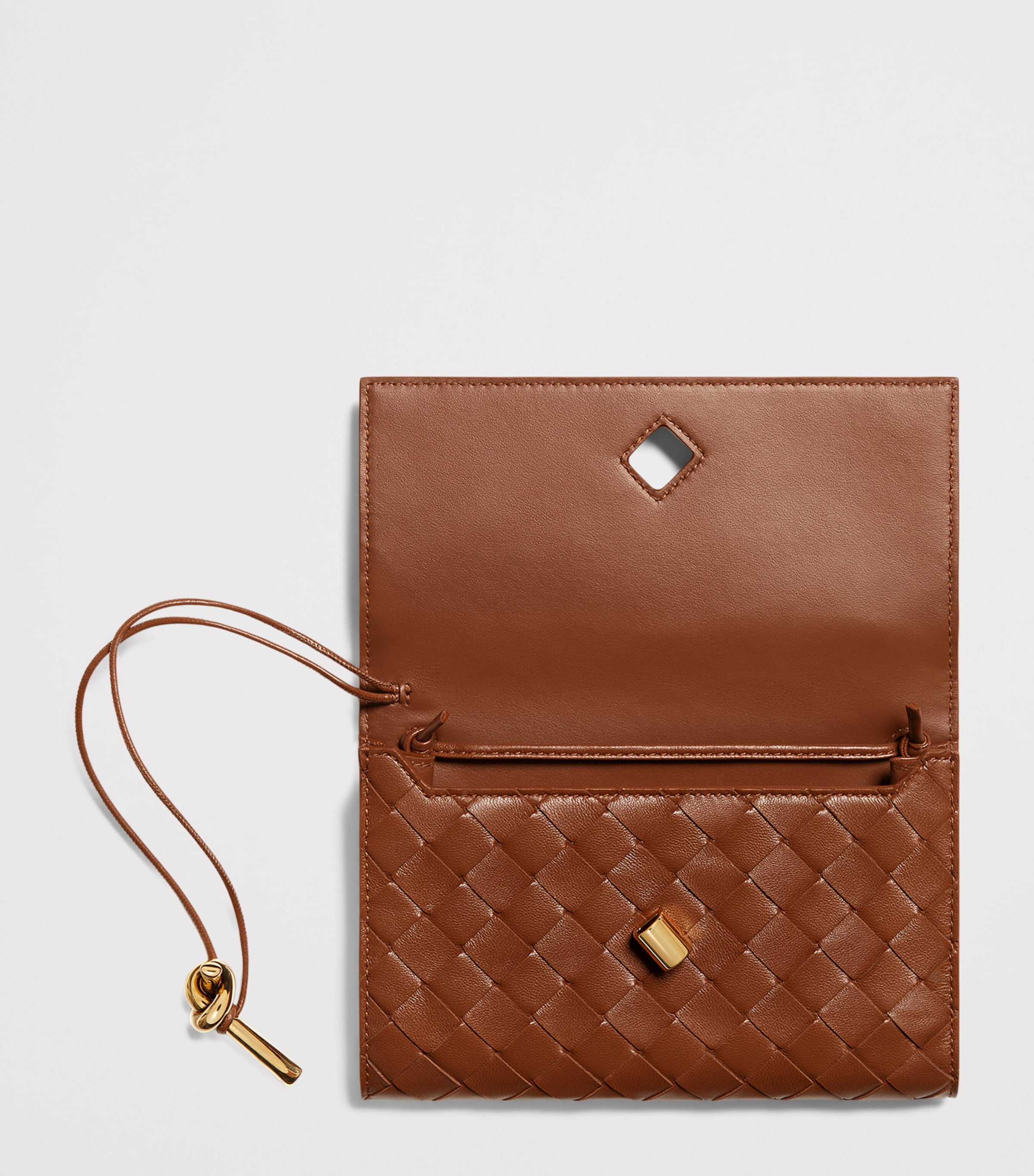 Bottega Veneta Leather Andiamo Shoulder Bag Image 3