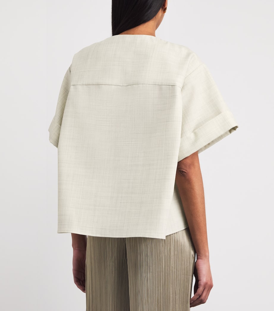 Virgin Wool Yani Blouse MARBLE MELANGE Image 5