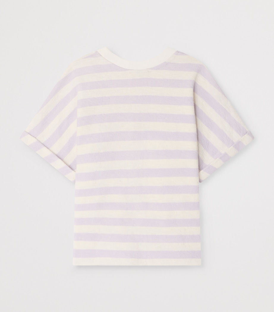 Bonpoint Cotton Farah T-Shirt (4-8 Years) Ra Lilas Image 2