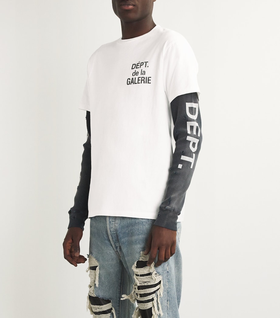 Cotton Logo T-Shirt WHITE Image 3