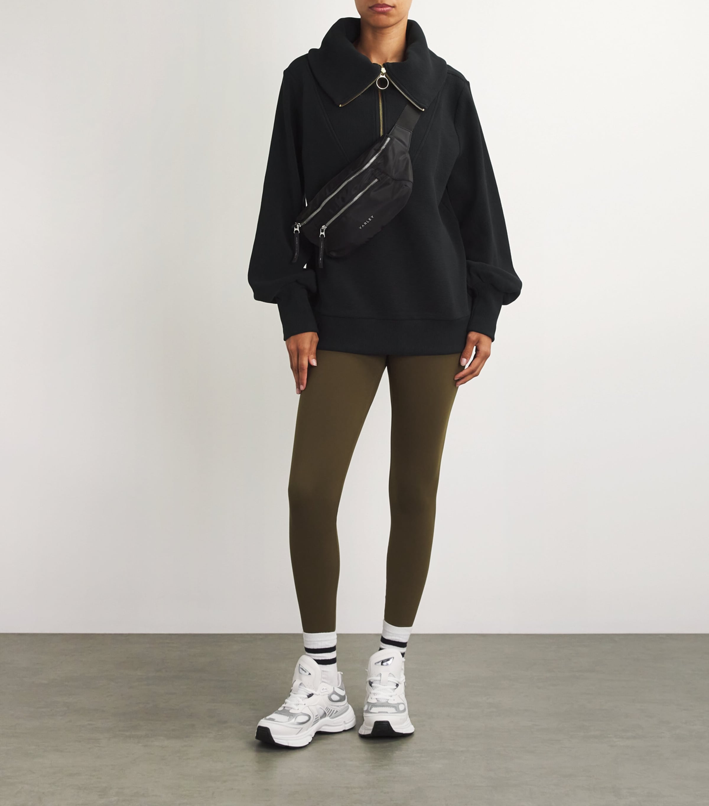 Vine Half-Zip Sweatshirt BLACK Image 2