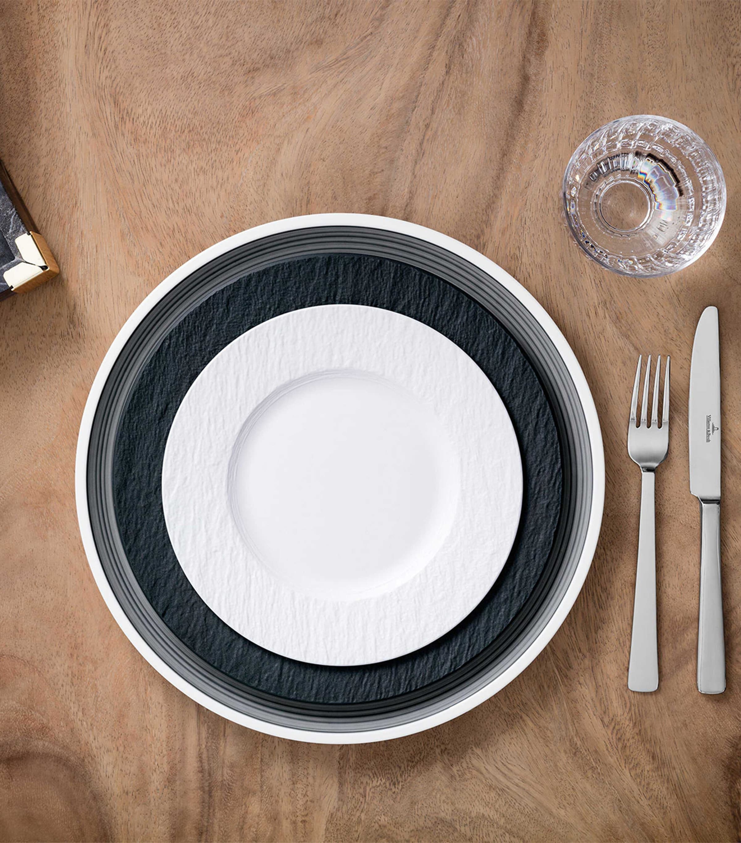 Porcelain Manufacture Rock Breakfast Set WHITE Image 2