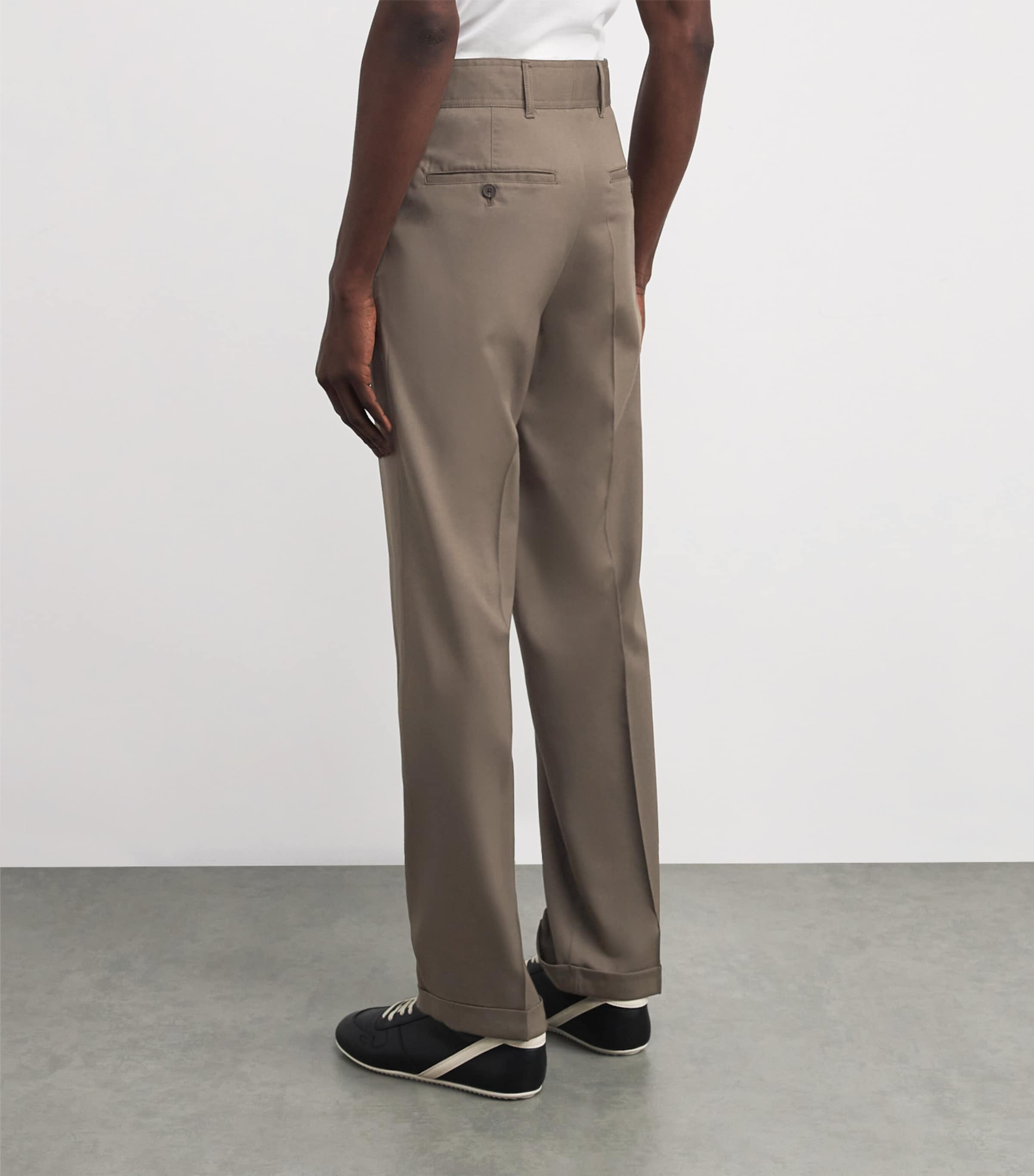 Stretch-Virgin Wool Trousers U6189 Image 4