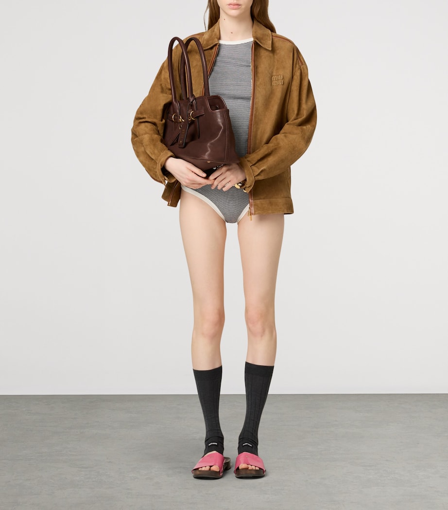 Suede Blouson Jacket F0JRS Image 2