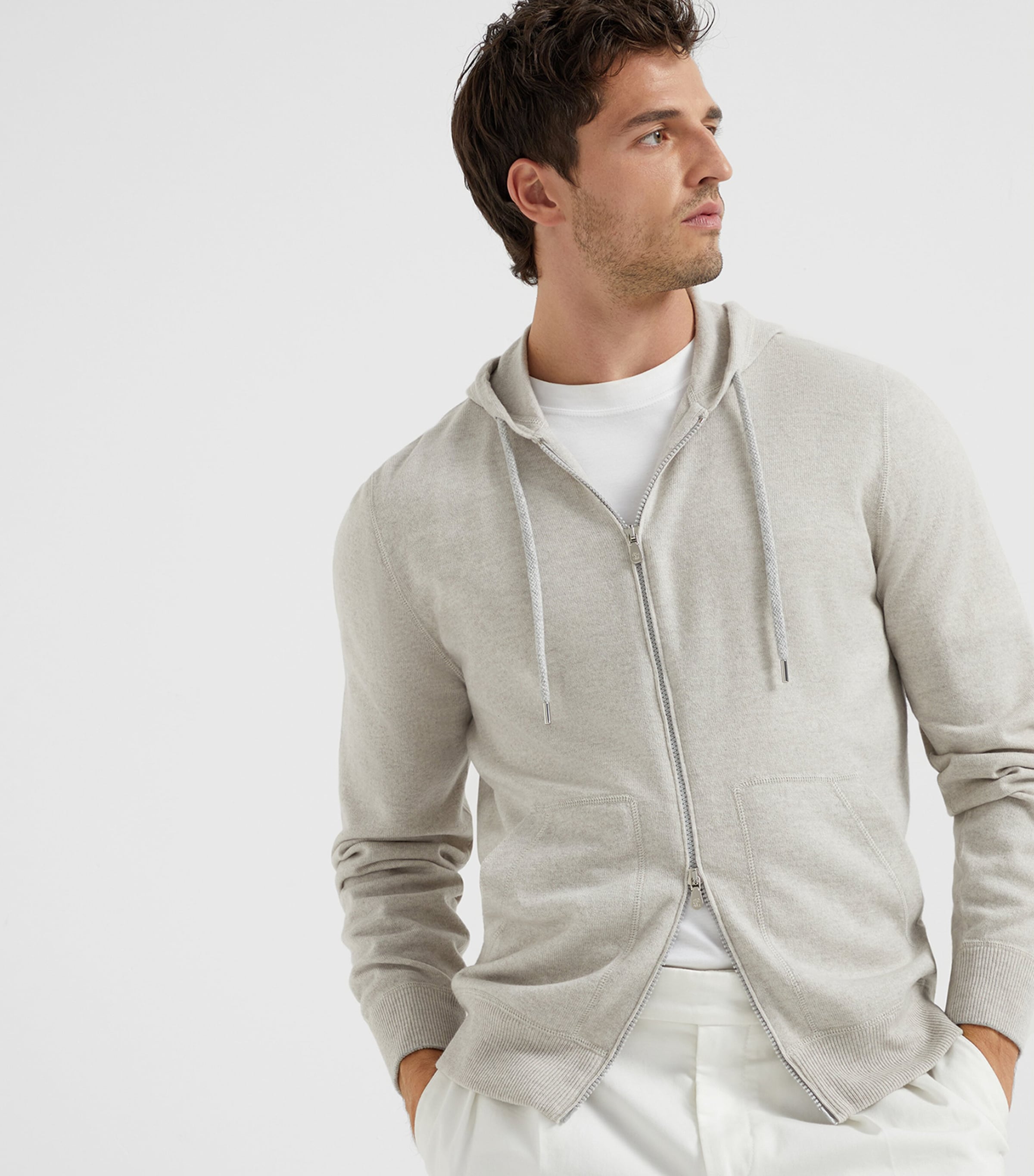 パーカー・フーディ BRUNELLO CUCINELLI SS25 Cashmere hoodie (M2223246G CGN75) Brunello Cucinelli Cashmere Hoodie | Harrods US