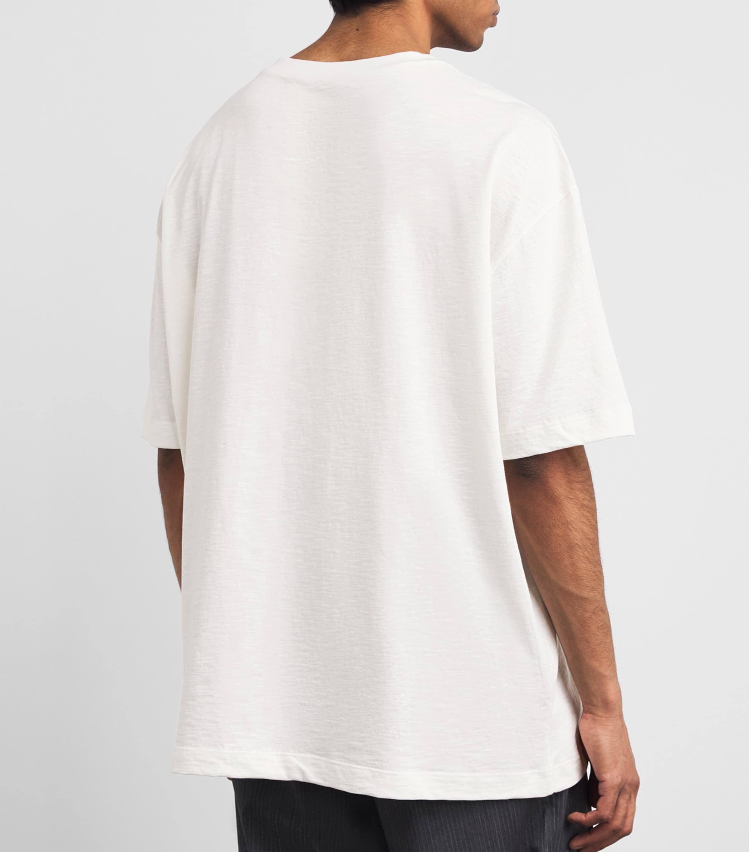 Maison Margiela Mens Cotton Numeric T-Shirt Off Whitw Image 5