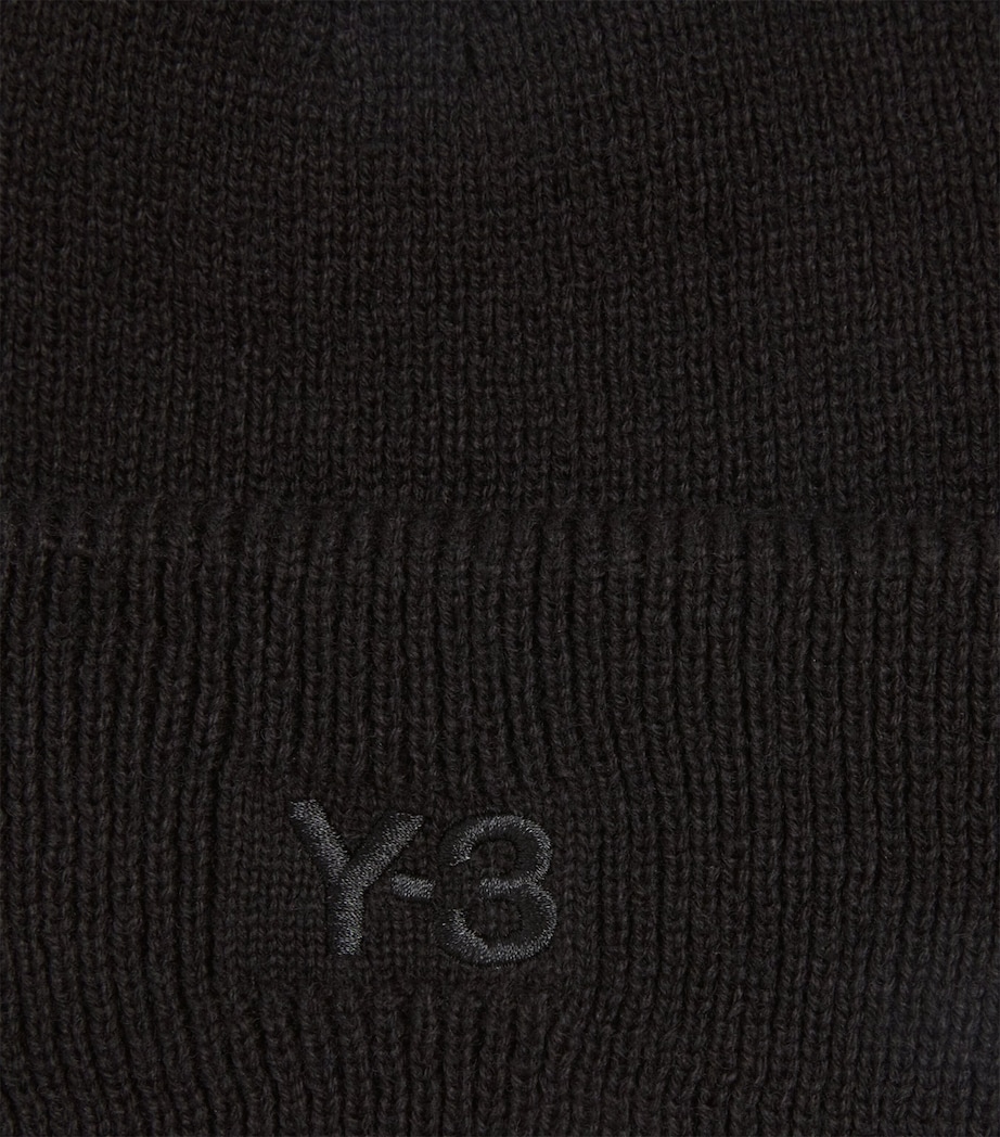 x Y-3 KURO Knitted Beanie BLACK Image 3