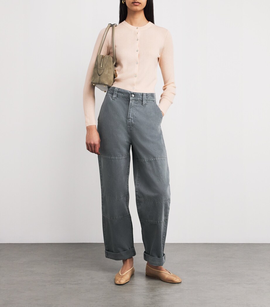 Cotton Cargo Trousers SLATE GRAY Image 2