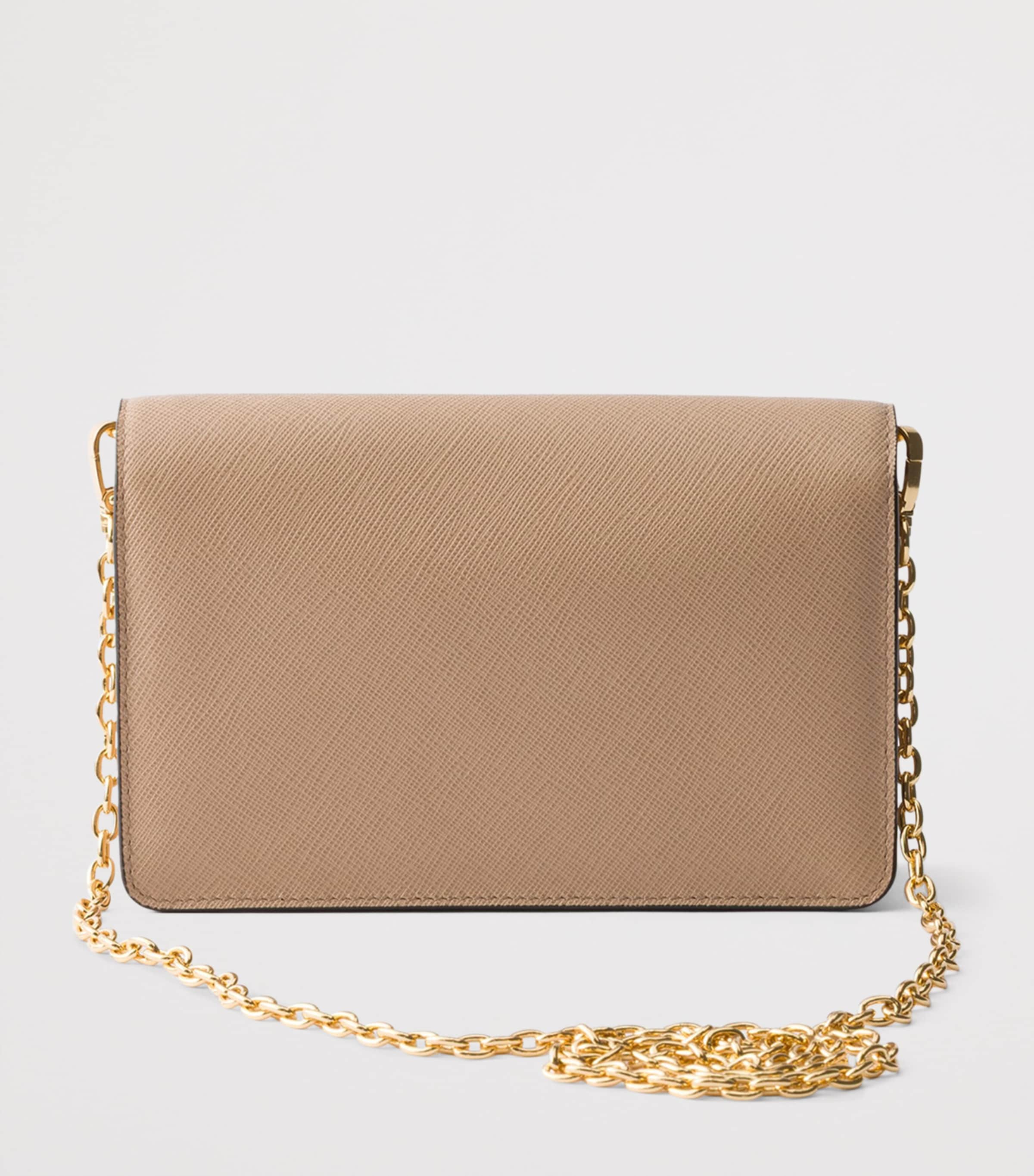 Prada Mini Saffiano Leather Cross-Body Bag Powder Image 3