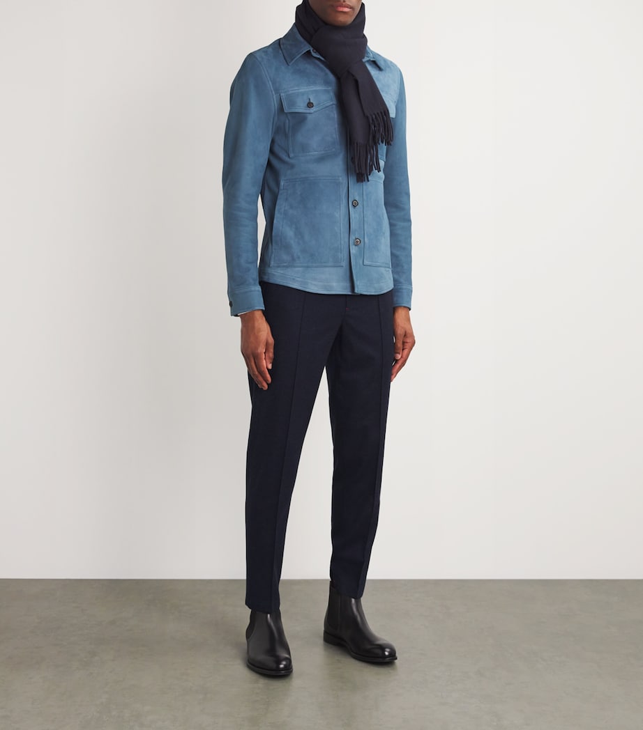 Wool-Cashmere-Blend Drawstring Trousers 802 Image 2