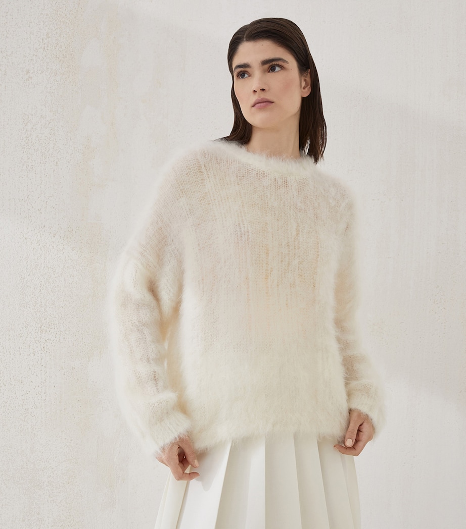 Mohair-Silk Crew Neck Sweater C132 Image 2