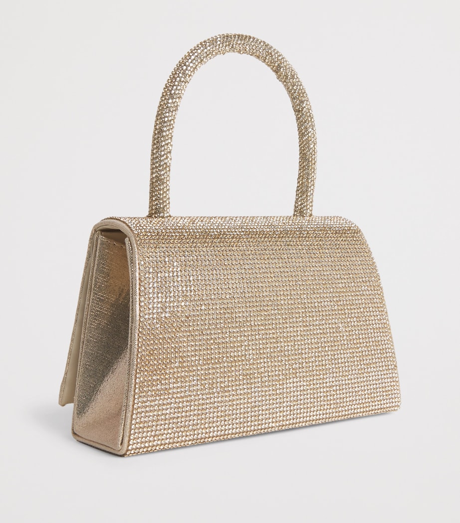 David Charles Embellished Bow Top-Handle Bag M Gold Image 2