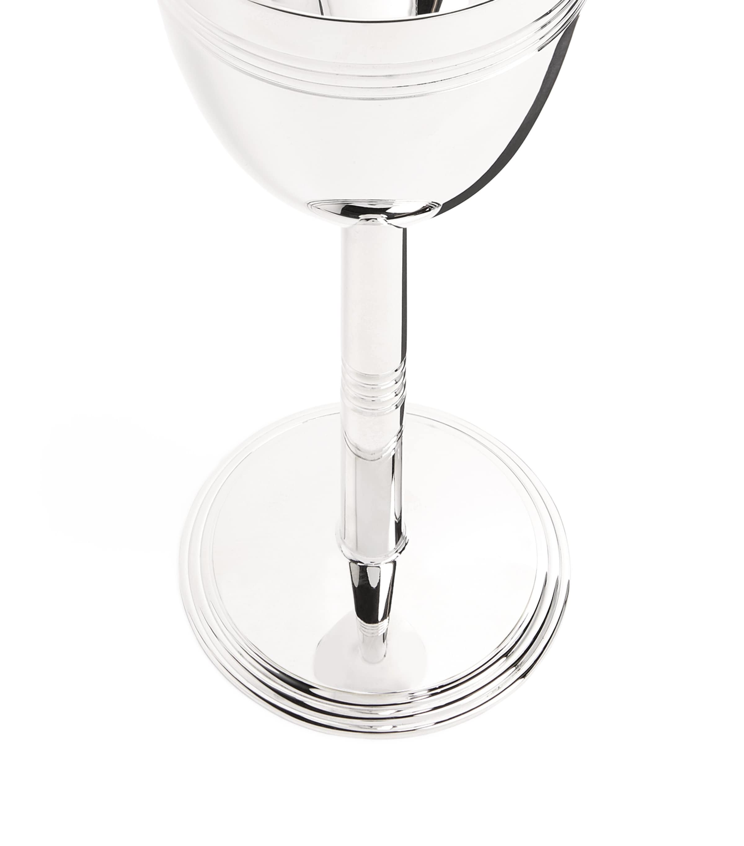 Silver-Plated Judaique Kiddush Cup and Saucer SILVER Image 2